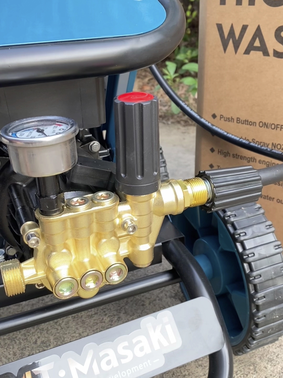 เครื่องฉีดน้ำแรงดันสูงล้อลาก ยี่ห้อ MASAKI รุ่น MT-2800