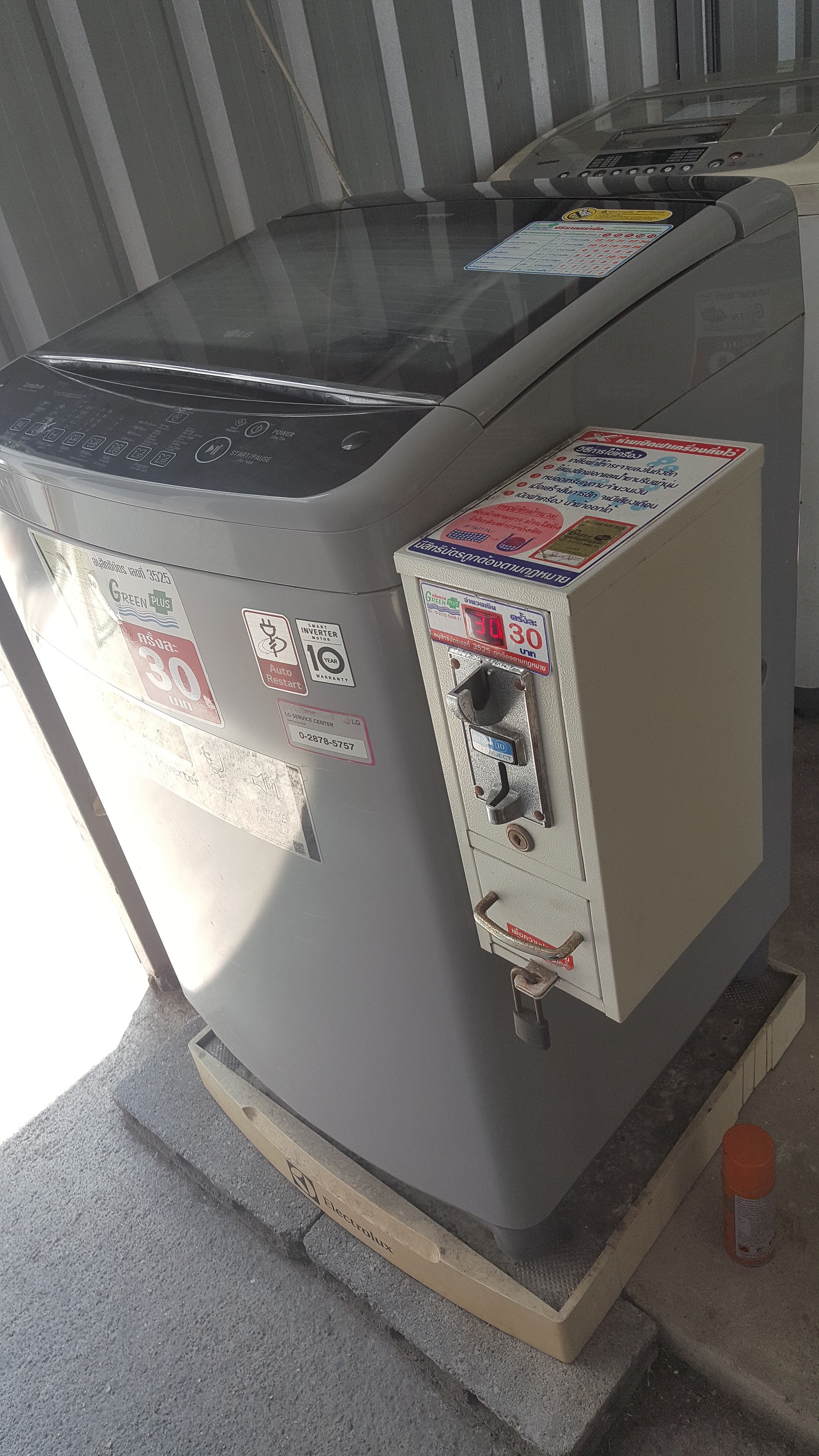 ซ่อมเครื่องซักผ้า ยี่ห้อ LG รุ่น T2310VSAM อาการหน้าจอขึ้น PE