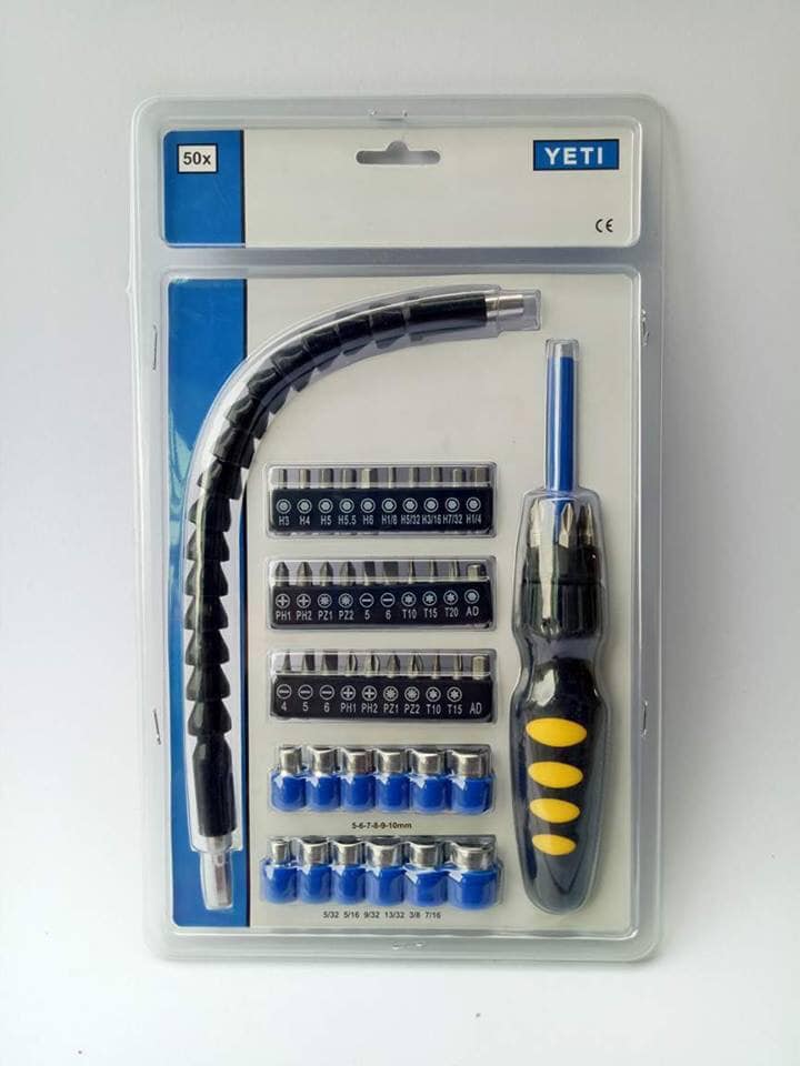 ชุดไขควง YETI 50 ชิ้น