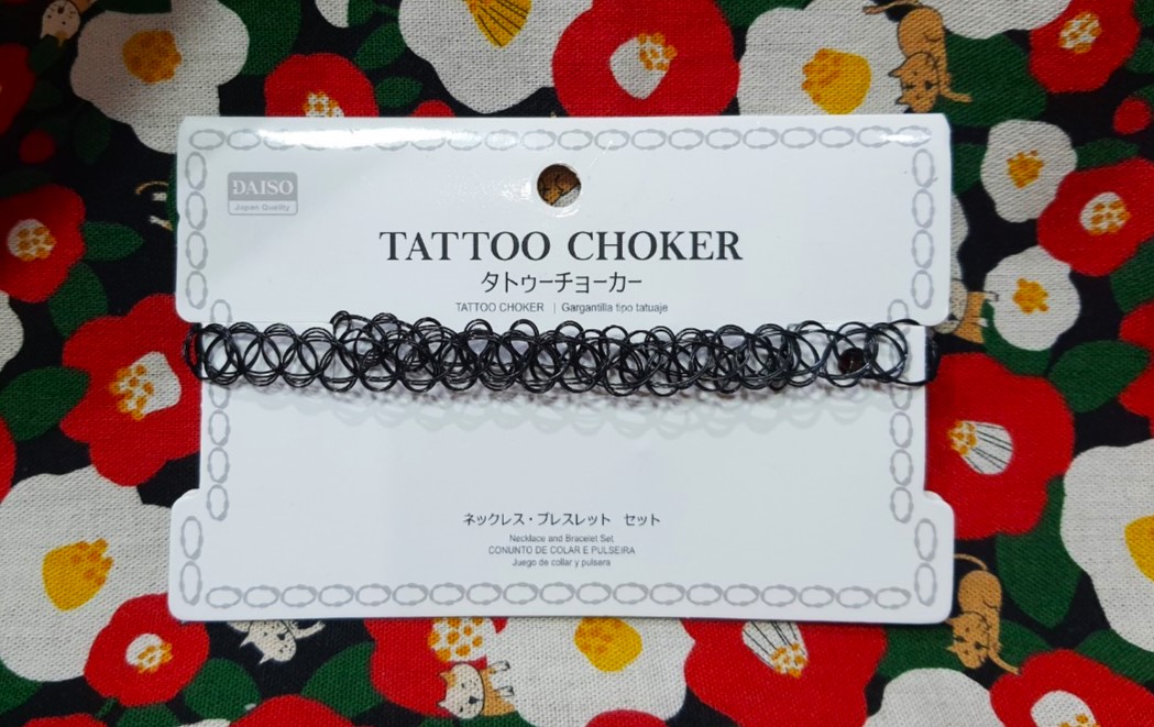 TATTOO CHOKER Necklace and Barcelet Set สร้อยคอ + สร้อยข้อมือ จากญี่ปุ่น ฟรีไซส์