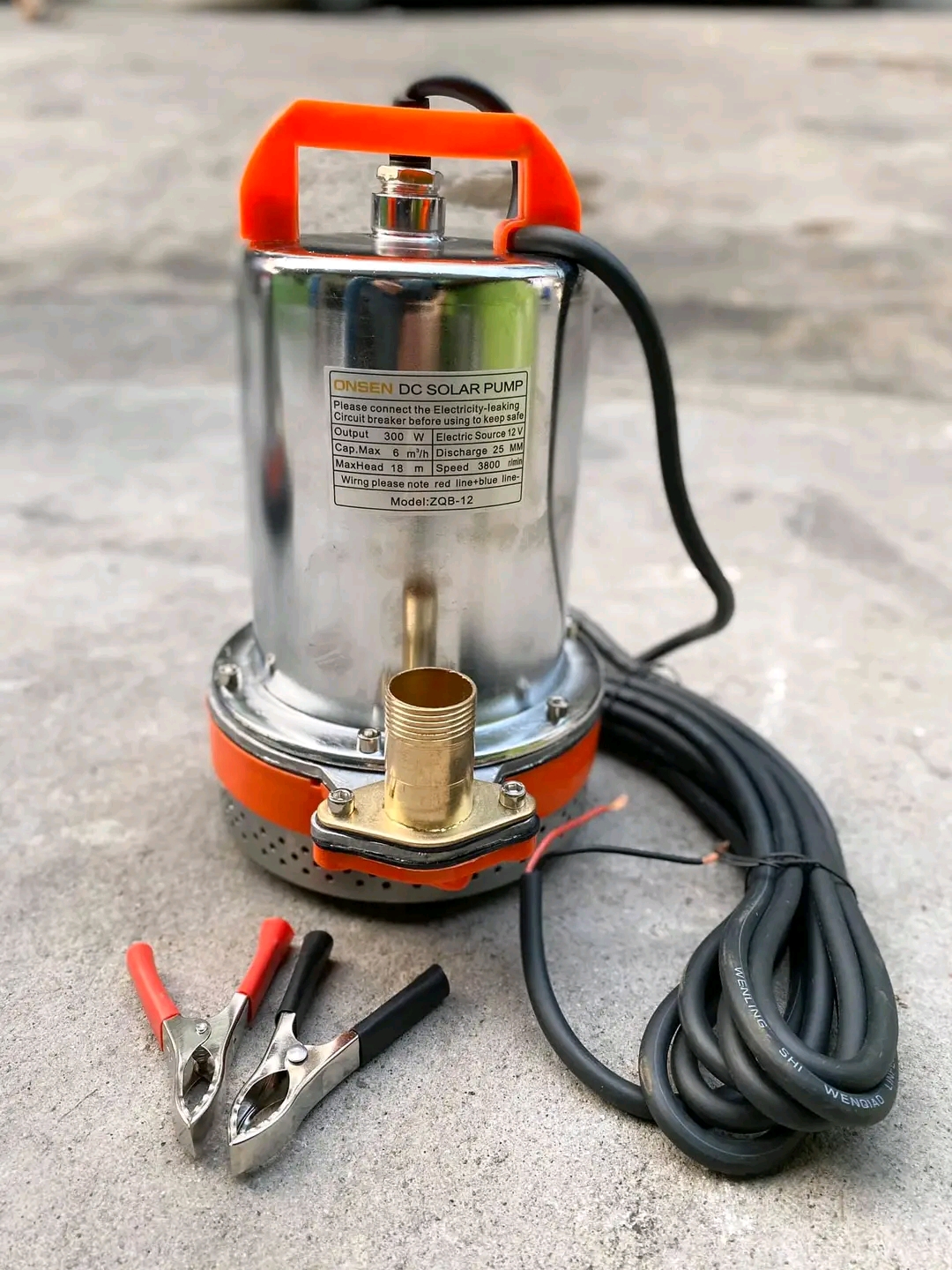 ไดโว่ DC 12V ยี่ห้อ ONSEN ท่อ 1 นิ้ว สายไฟยาว 5 เมตร