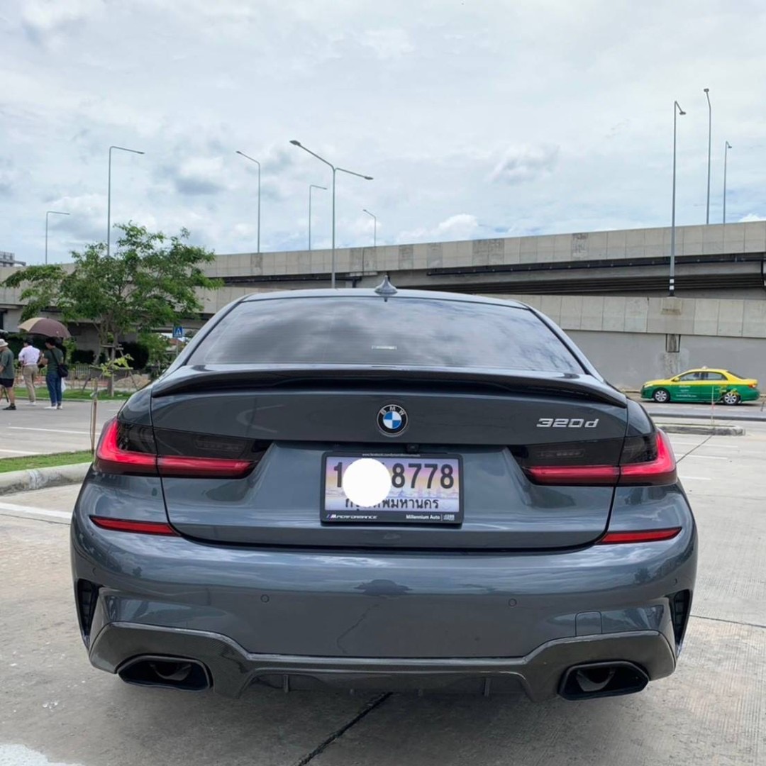 BMW 320d M sport Topสุด ดีเซล ปี 2021 แท้ จด 22 สีเทาเข้ม