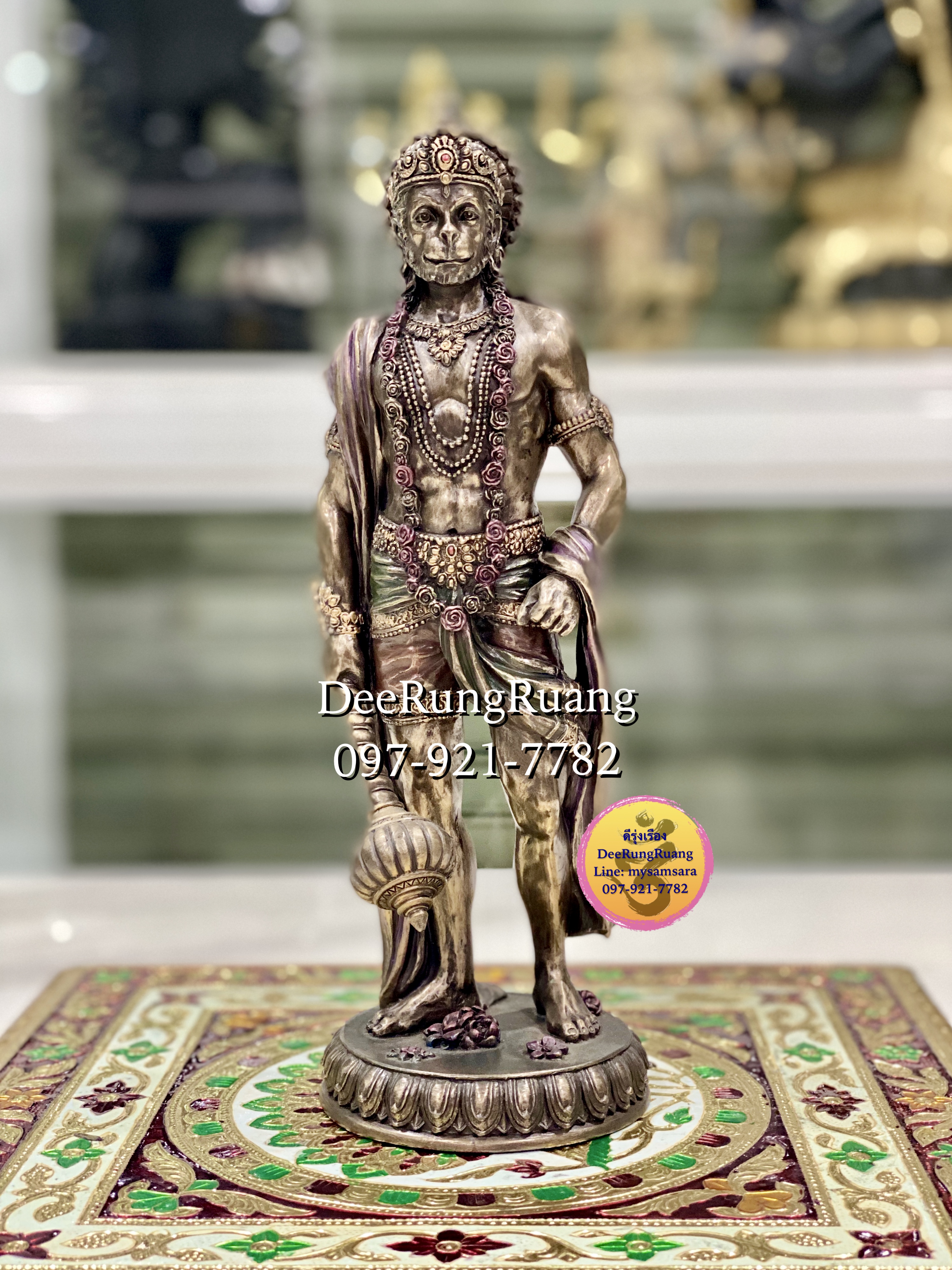 พระหนุมาน ประทับยืน **Cold Cast Bronze**