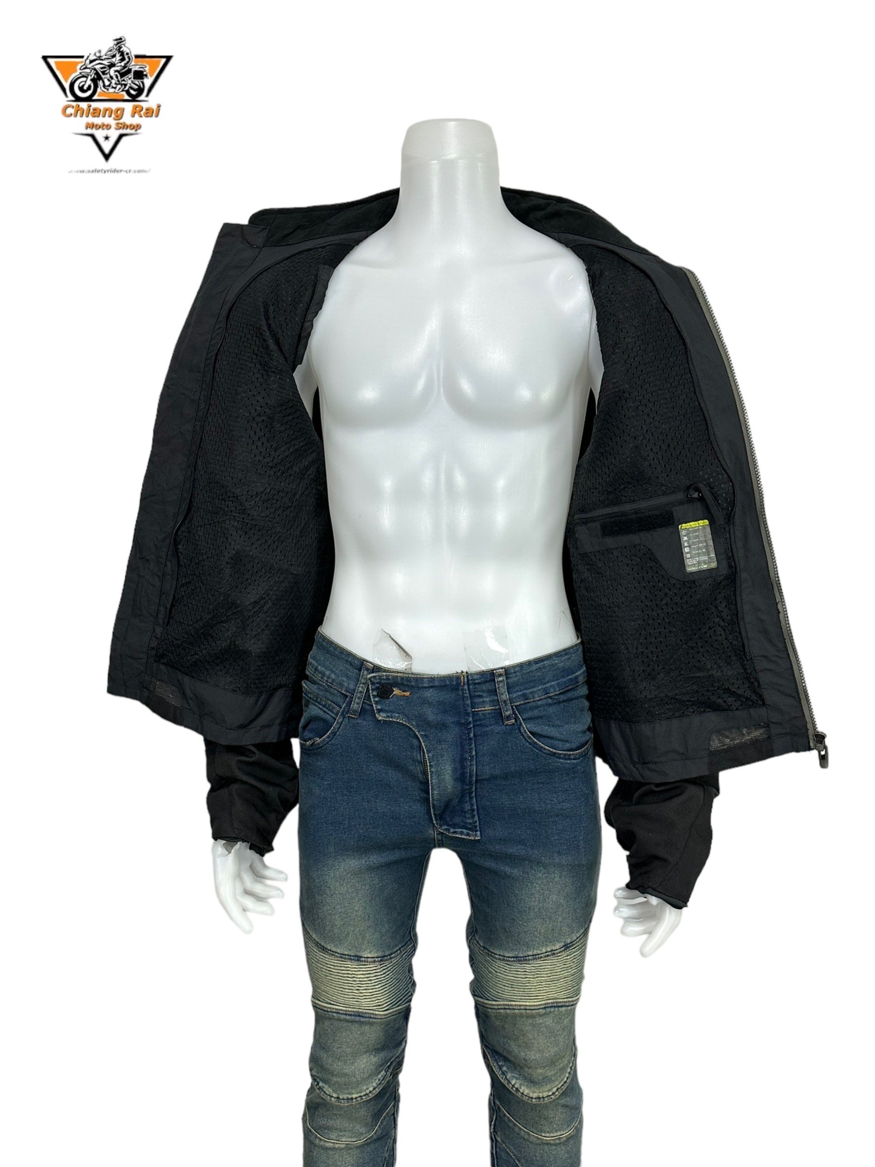 เสื้อขี่มอเตอร์ไซด์( มือสอง) RCSA 820 : อก 50" ยาว 26" (XL) **MACNA**