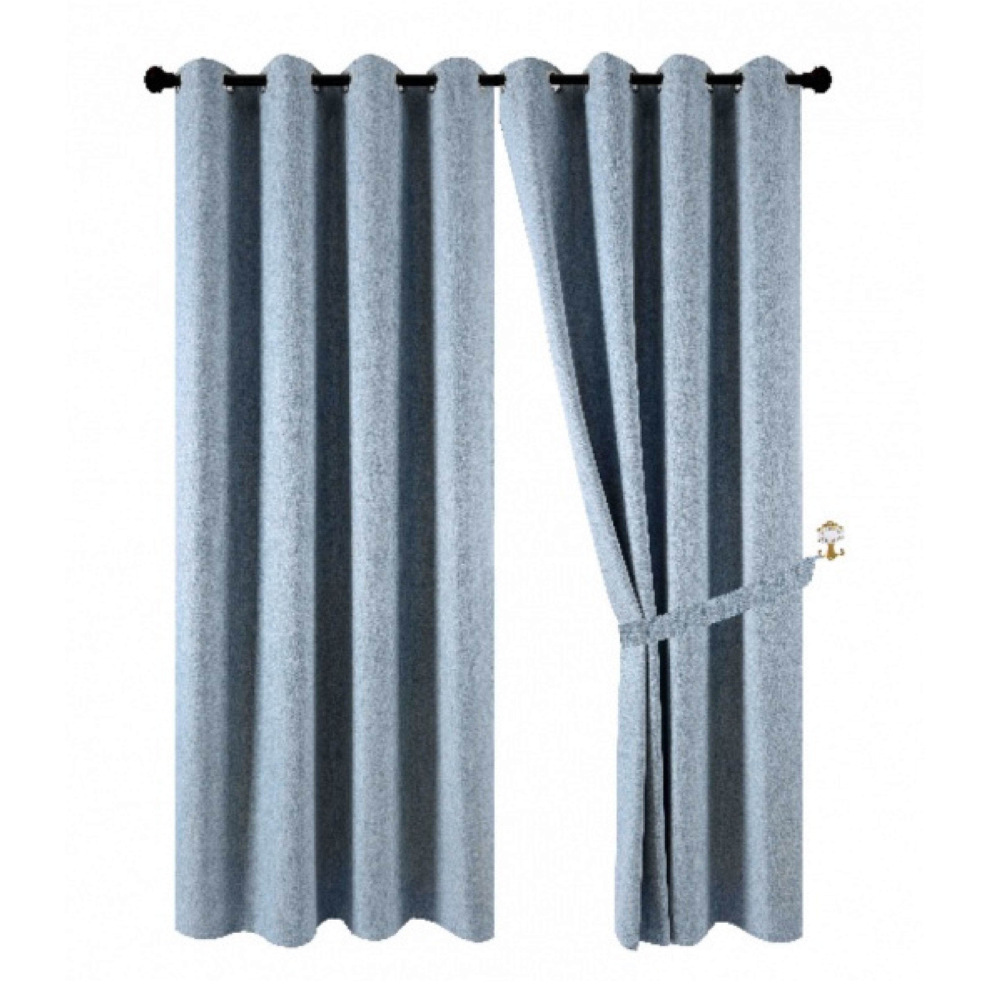 Davinci ผ้าม่านหน้าต่าง 150x160ซม. Preto สีฟ้า