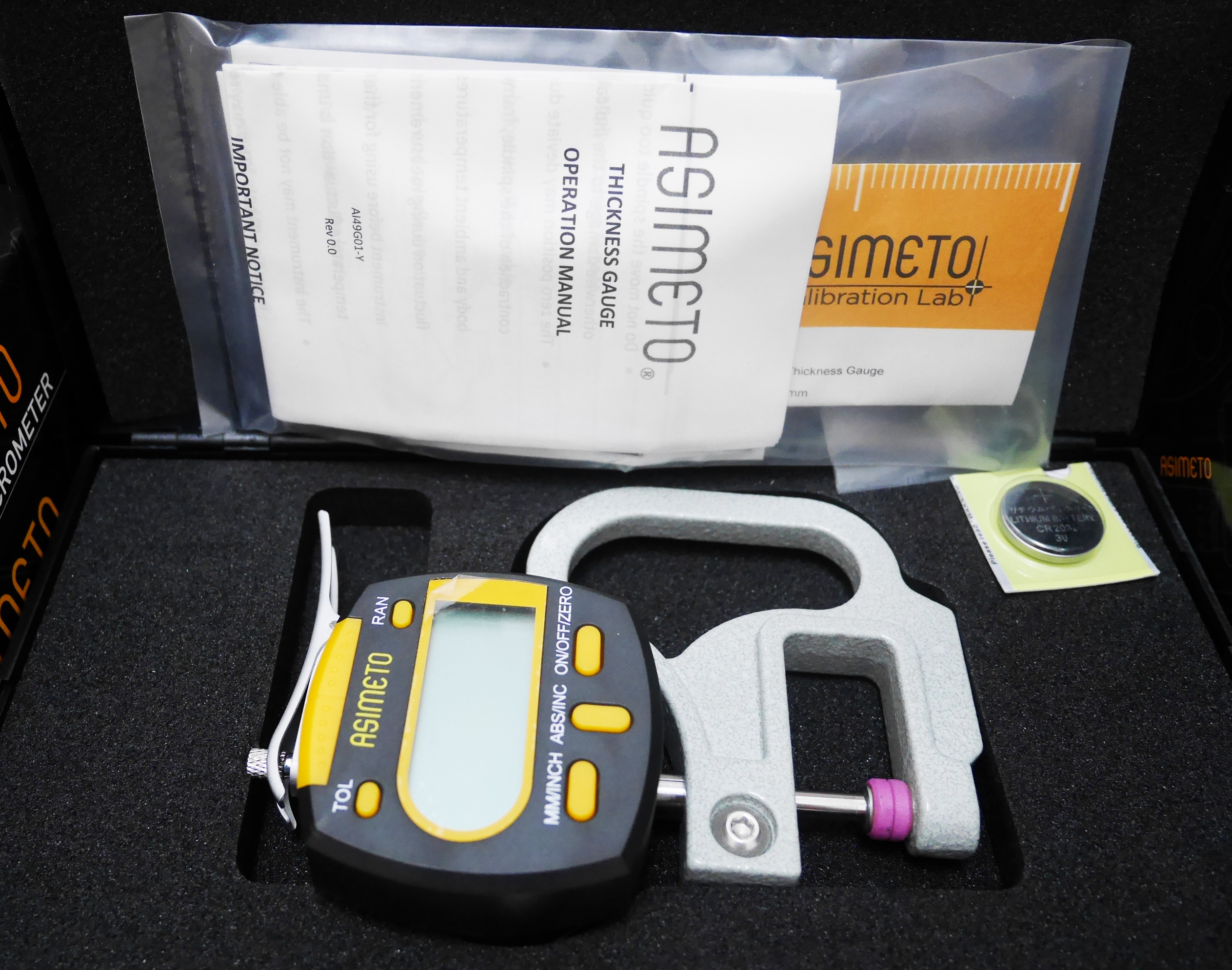 เครื่องวัดความหนากระดาษ (Paper thickness tester) Asimeto รุ่น 495-01-3