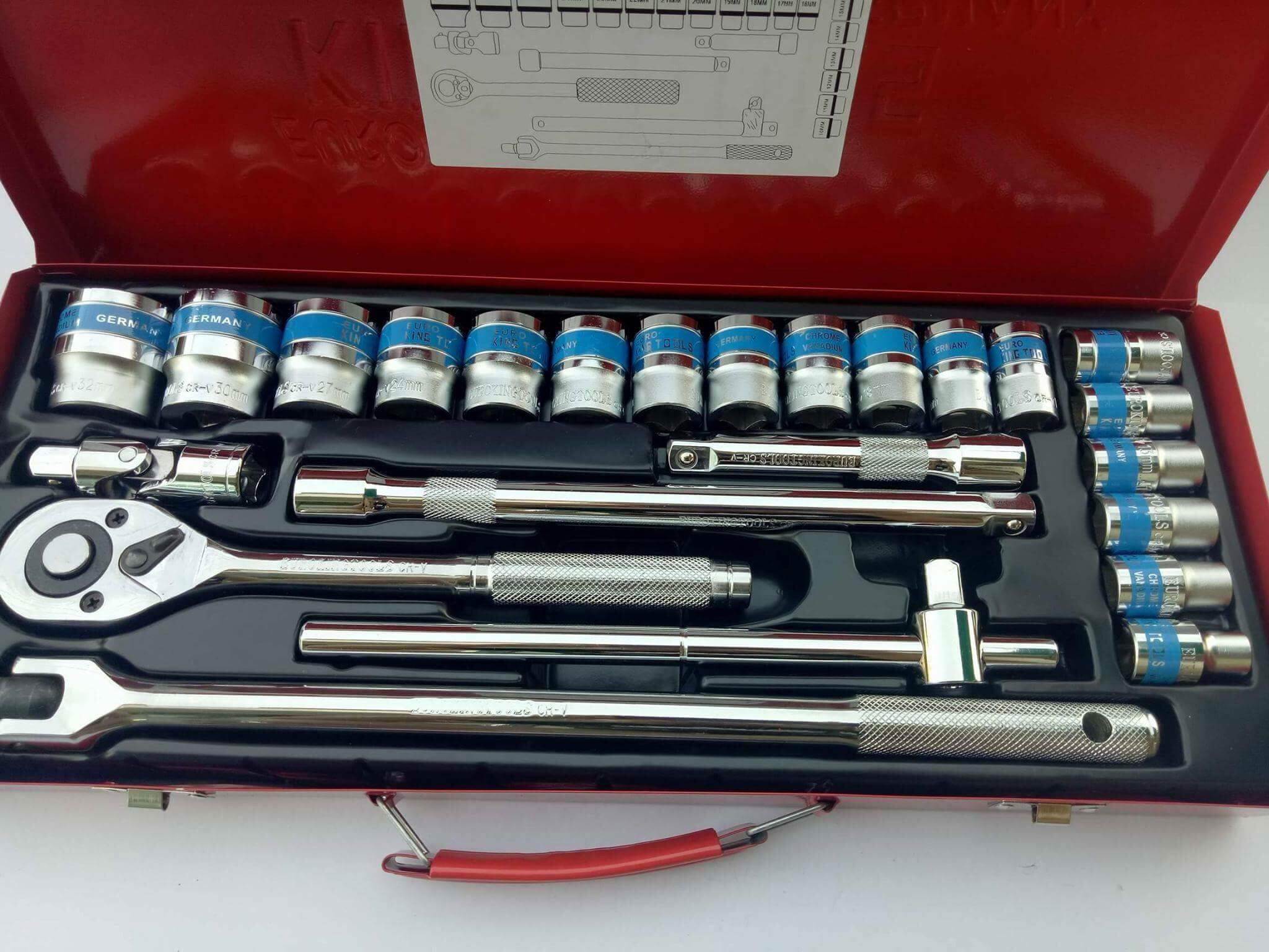 EUROKINGTOOLS ชุดบล็อก 24 ชิ้น