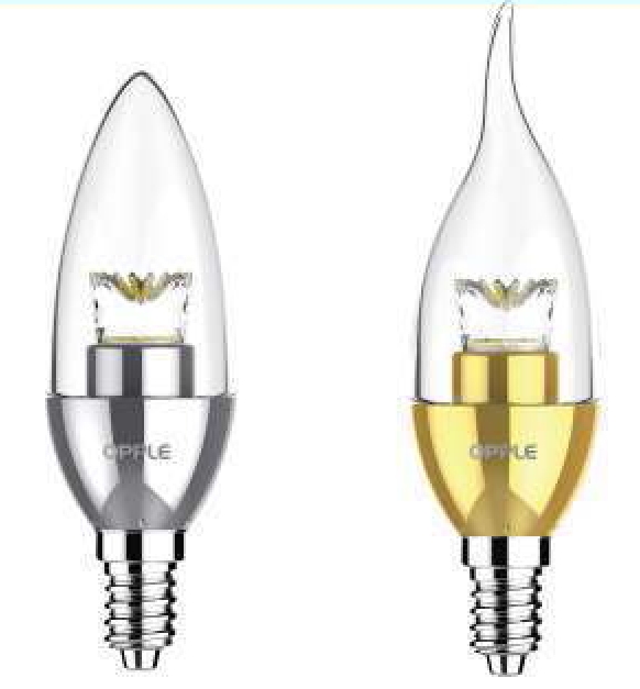 หลอด LED U-Candle Buld 3w /E14 /2700k/4000k OPPLE