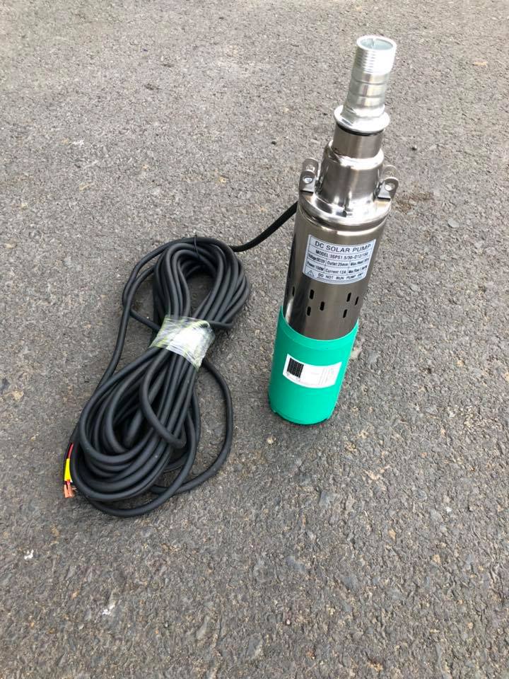 ปั้มน้ำ ซัมเมิส DC12V และ 24V ใส่ลงบ่อบาดาลขนาด3”ขึ้นไป