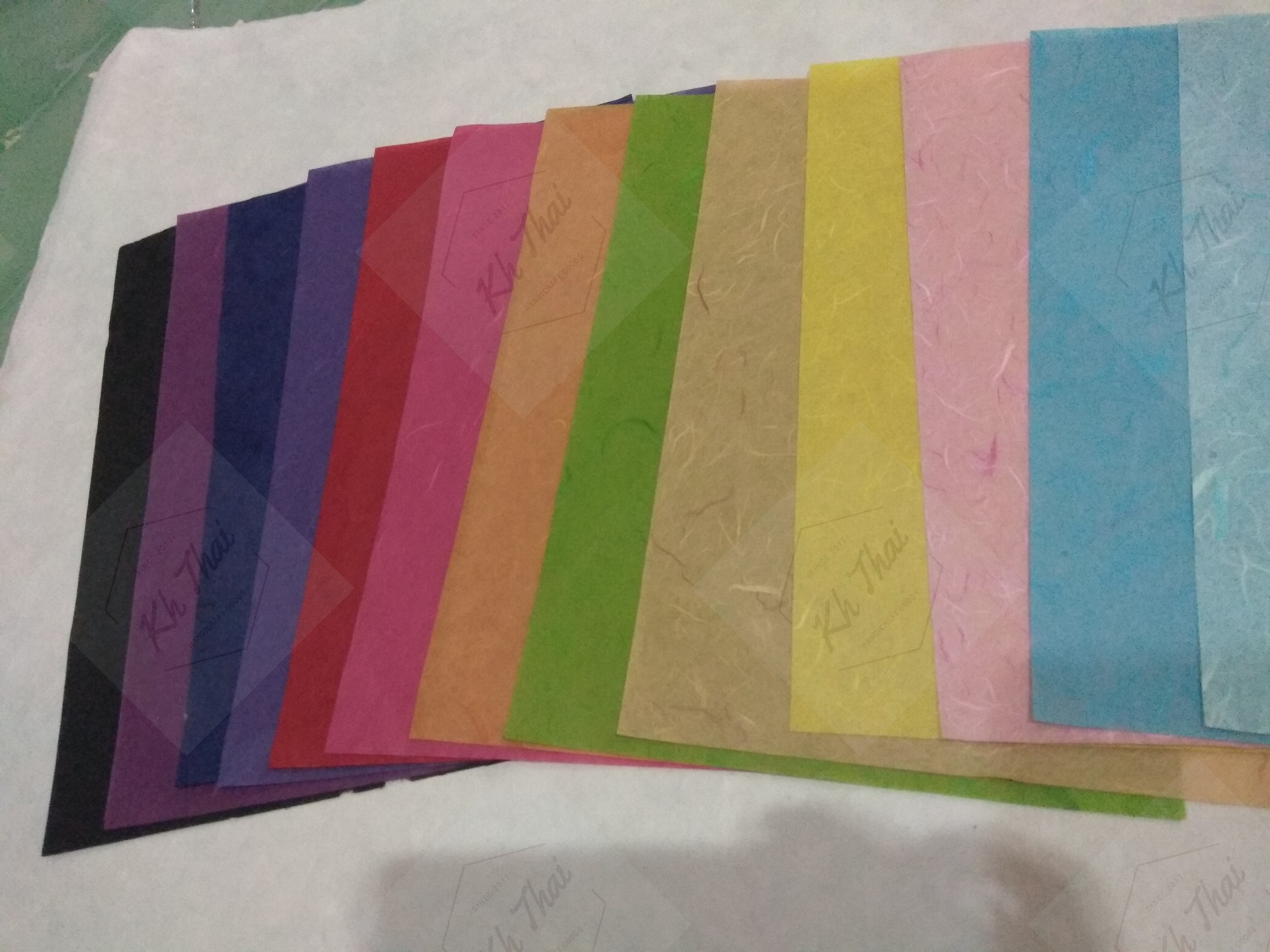 กระดาษสาญี่ปุ่น บาง แบบเรียบ สาโรงงาน 50 แผ่น เลือกได้ 1 สี ทักไลน์