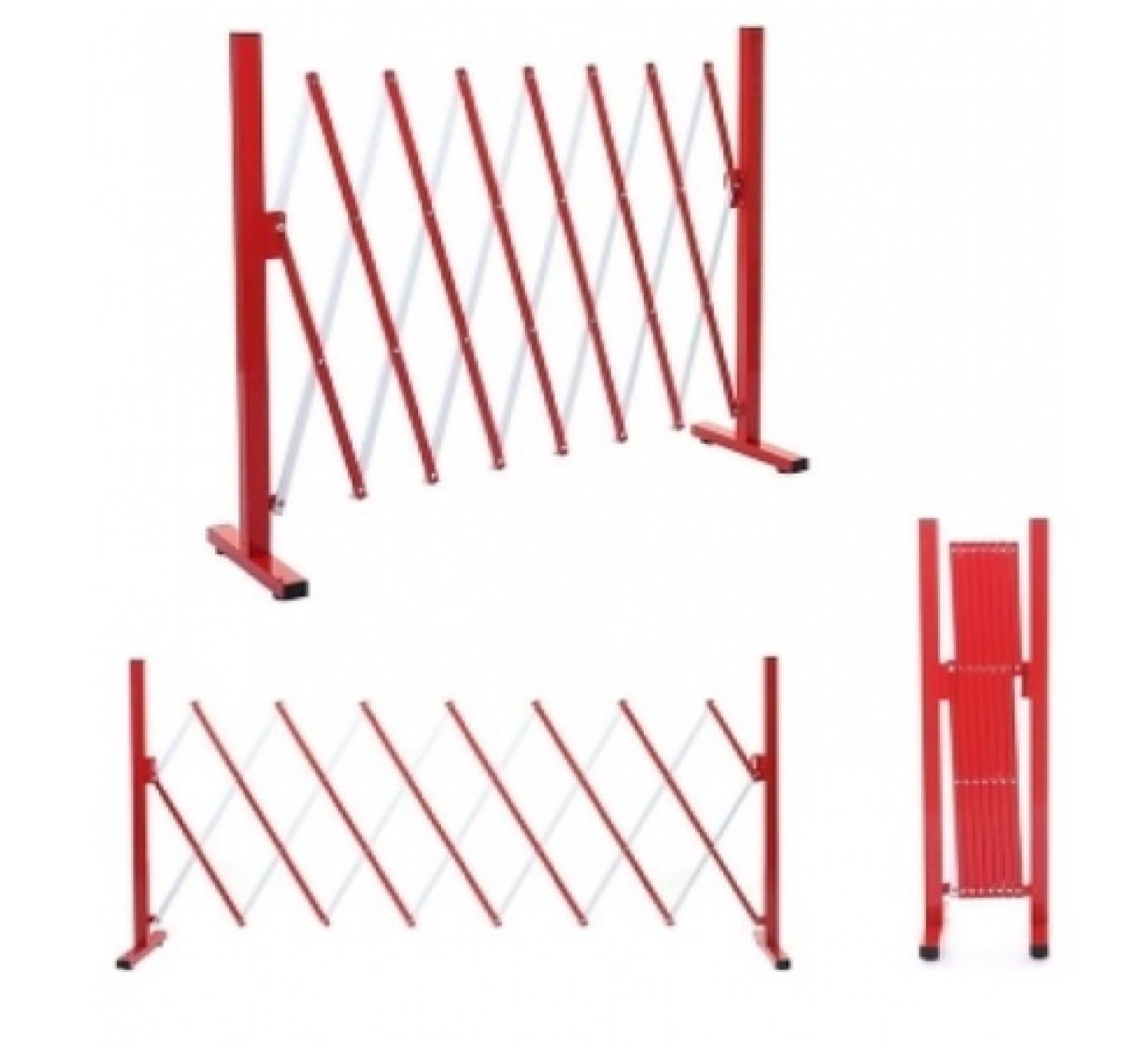 รั้วอเนกประสงค์ยืด-หดได้ ขนาด 202x31x105cm รุ่น KT1004 สีแดง-ขาว PROTX