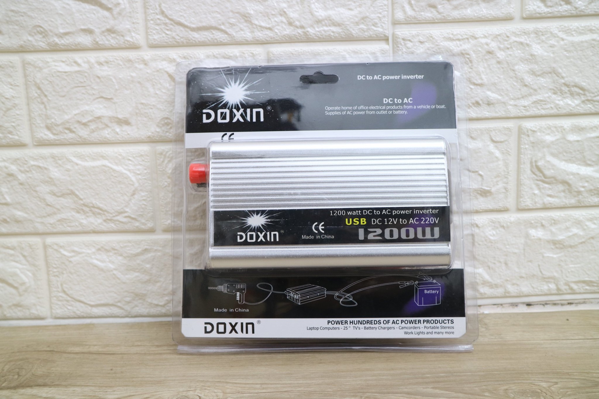 MARCH ตัวแปลงไฟจากแบตเตอรี่รถยนต์เป็นไฟบ้าน 12V to 1200w