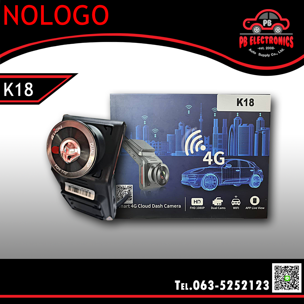 กล้องบันทึกเหตุการณ์ NOLOGO รุ่น K18