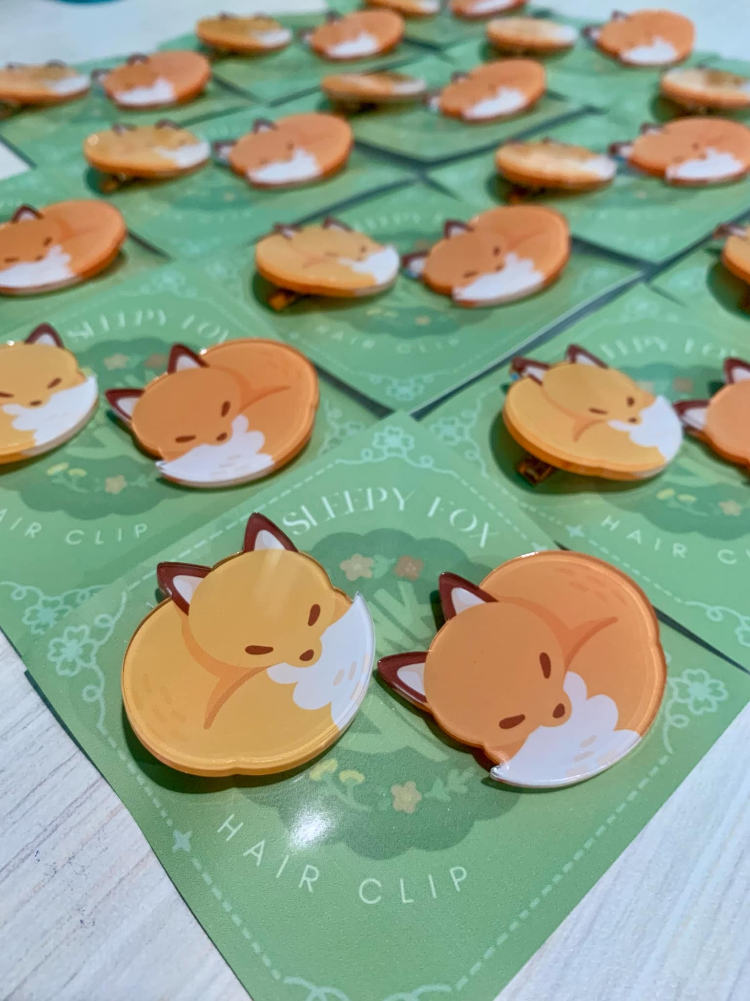 (พร้อมส่ง) กิ๊บติดผมไร้ขอบ sleepy fox - ชิ้นสุดท้ายแล้วจ้า!