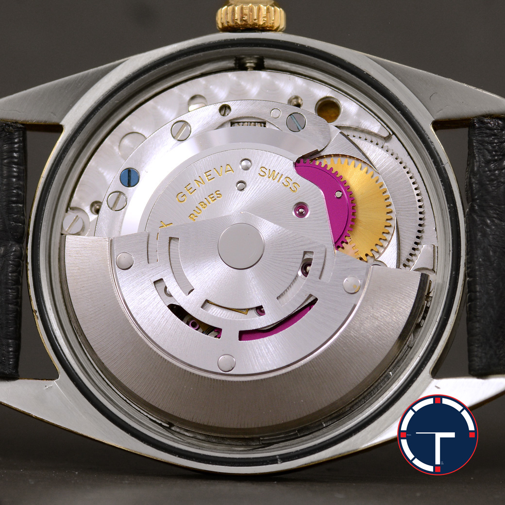Rolex Air-King Gold Capped Ref.5520 หน้าปัดลายผ้า ตัวเรือนทองหุ้ม มีสายเหล็กOysterแท้ทองหุ้ม นาฬิกาปี1971 Automatic ขนาด 34 mm