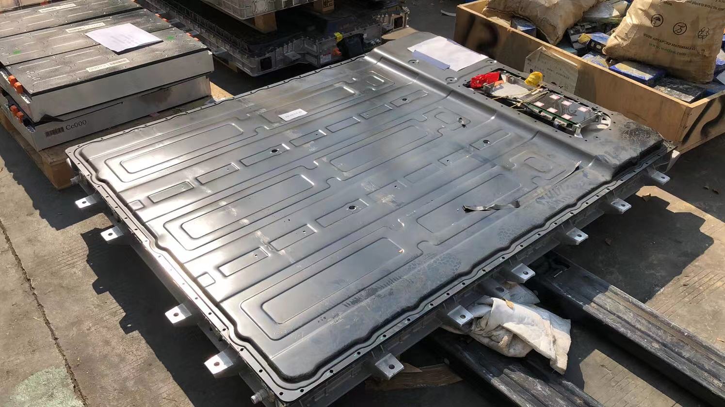 Used EV car battery whole chassic module export good quality LFP NMC