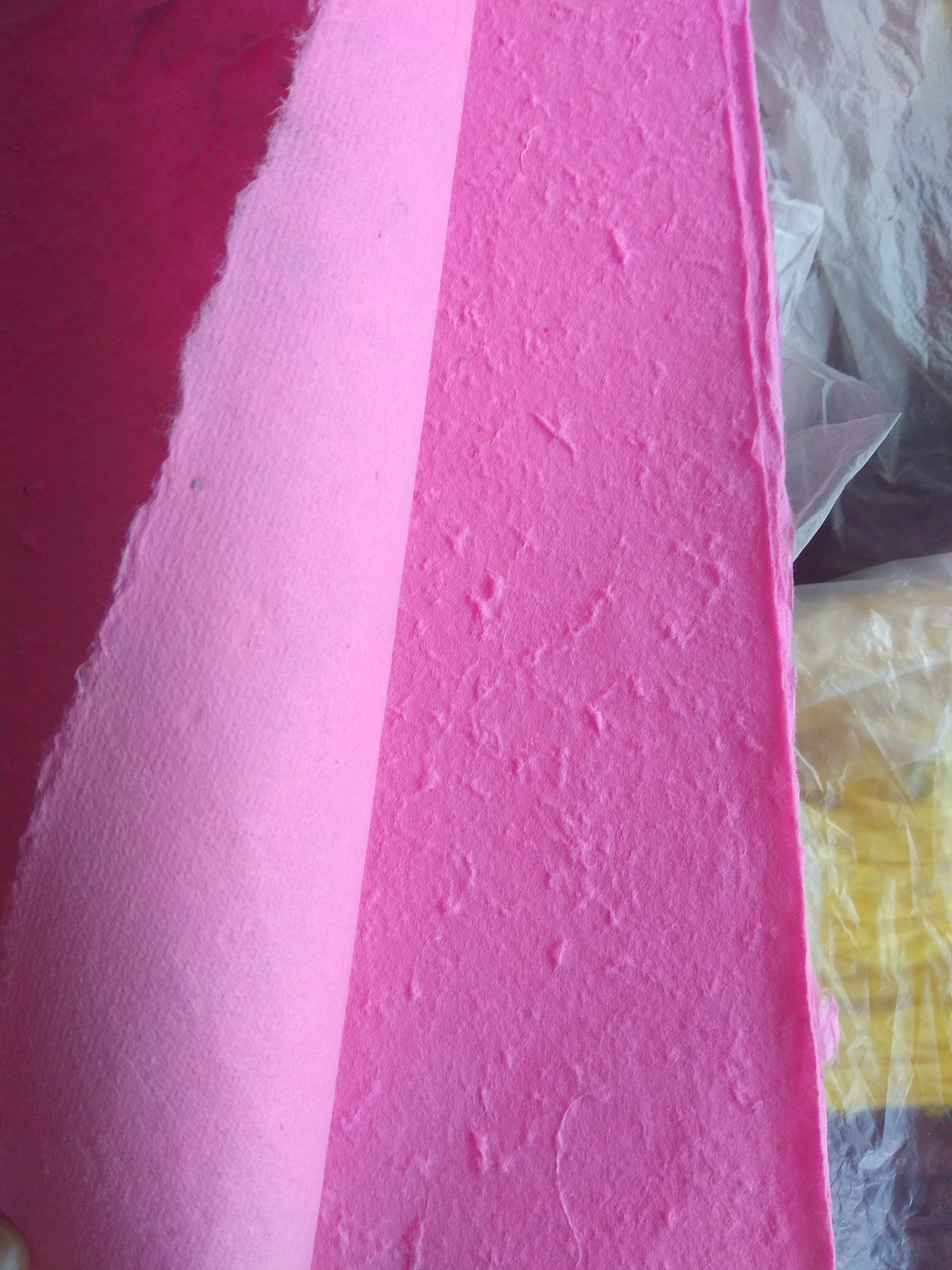 กระดาษสา หนา แบบขรุขระ มีทุกสี 50 แผ่น คละสีได้ เลือกสีทักไลน์ ไม่ขายปลีก