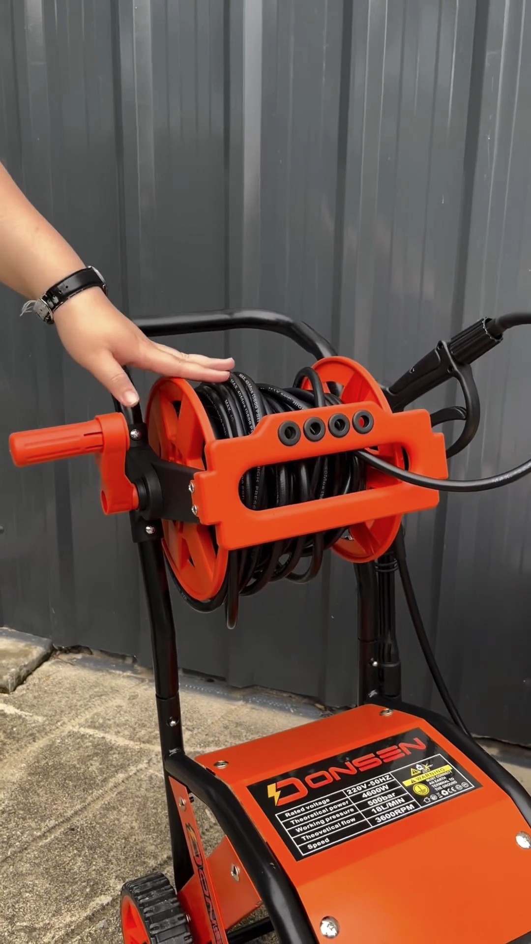 เครื่องฉีดน้ำแรงดันสูงล้อลาก ยี่ห้อ ONSEN รุ่น ON-EXTRA-500