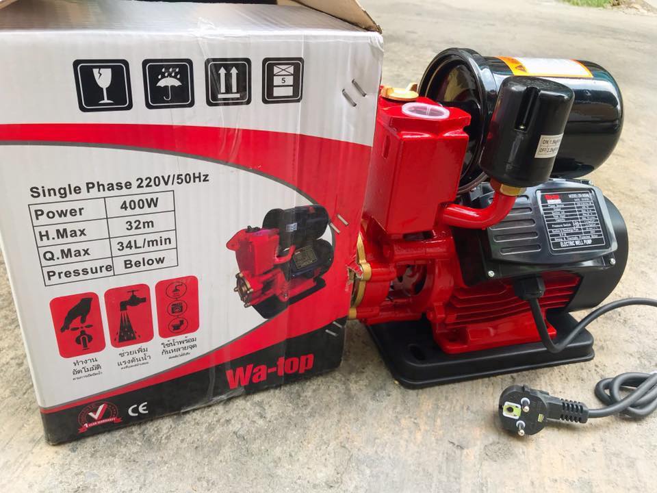 ปั๊มน้ำอัตโนมัติรุ่นใหม่ เสียงนิ่ม ยี่ห้อ Wa-top