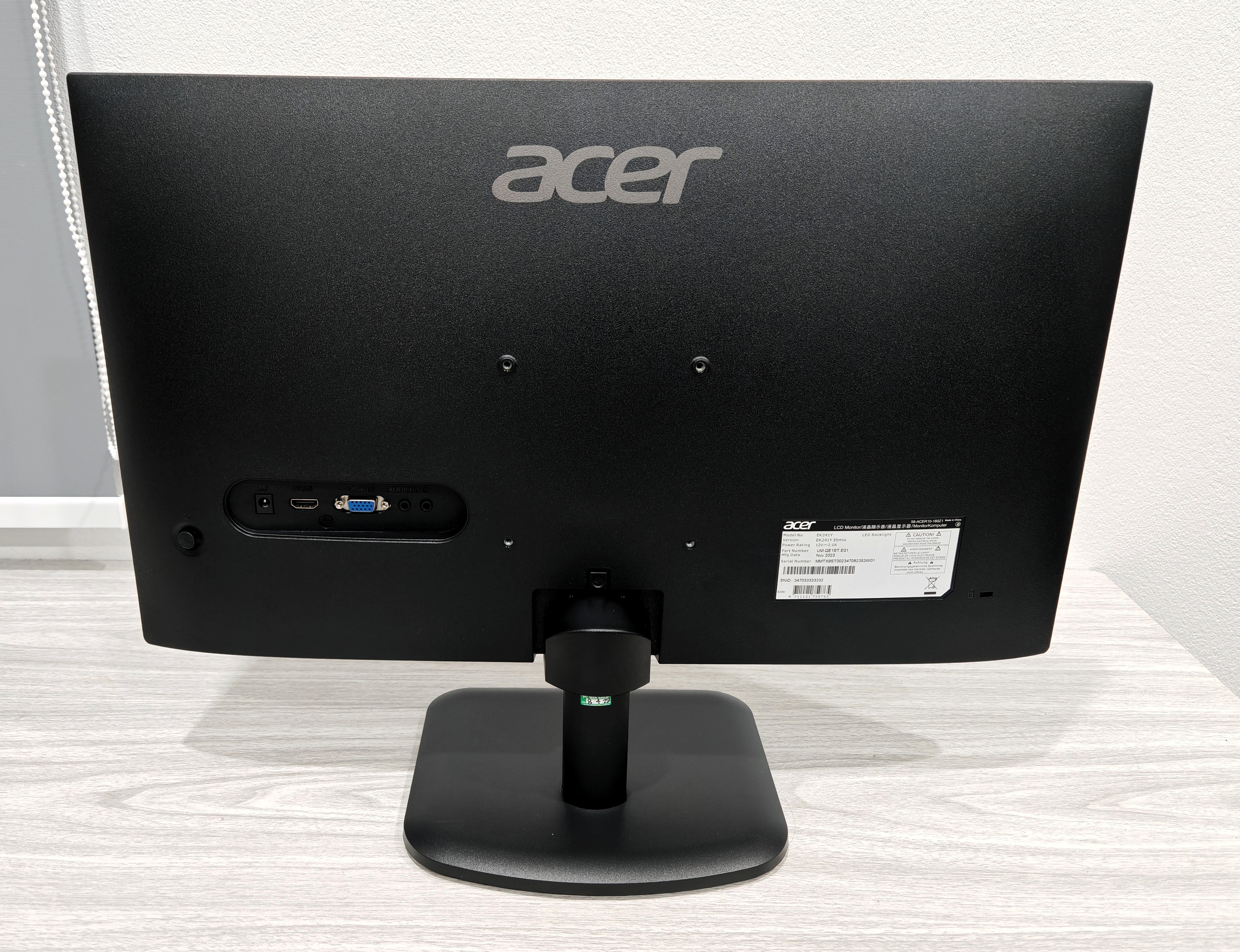 Monitor Acer EK241Y Ebmix 23.8" 100Hz IPS FHD