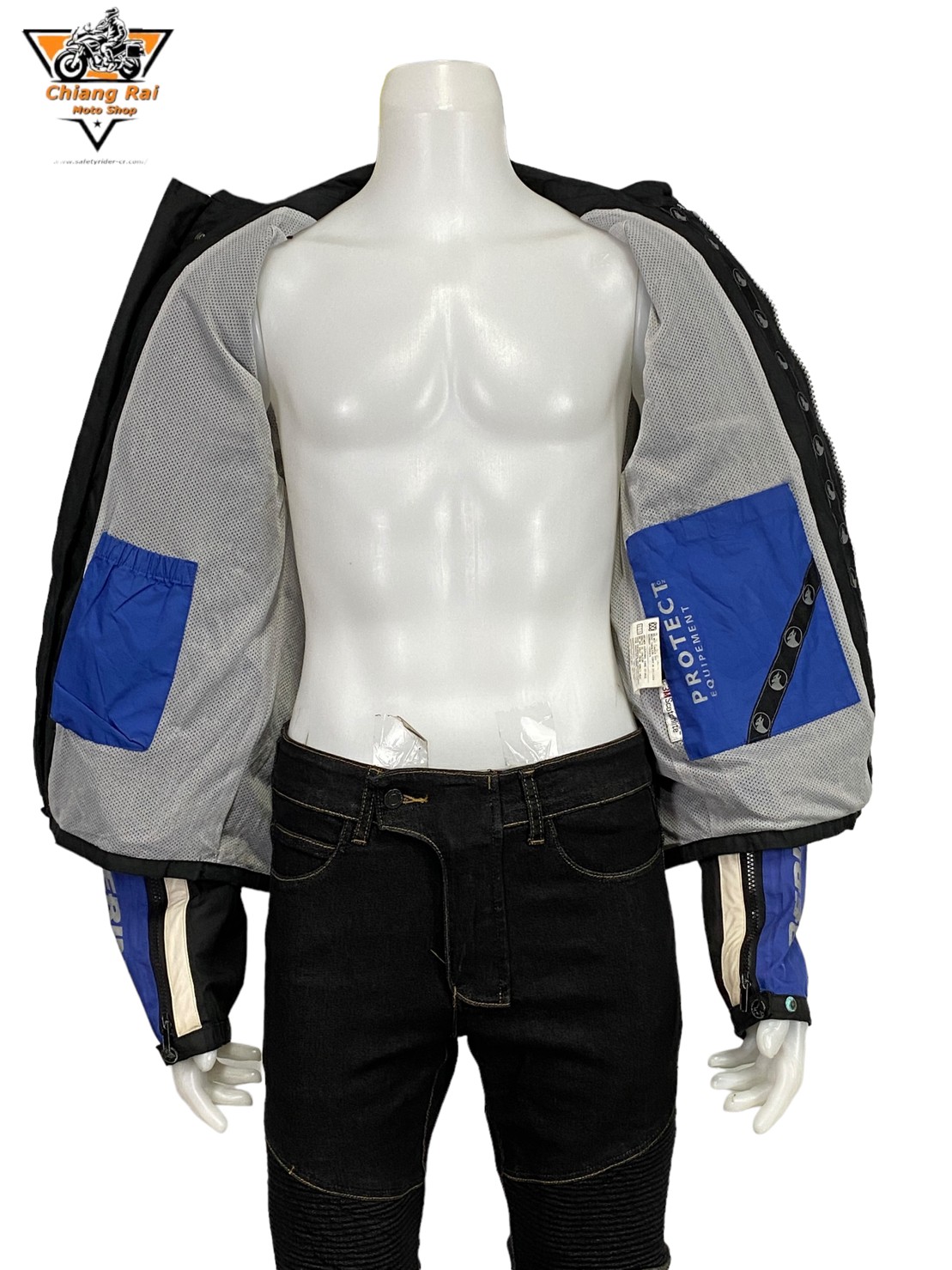 เสื้อขี่มอเตอร์ไซด์( มือสอง) RCSA 548: อก 48" ยาว 25" (L) **BERING**