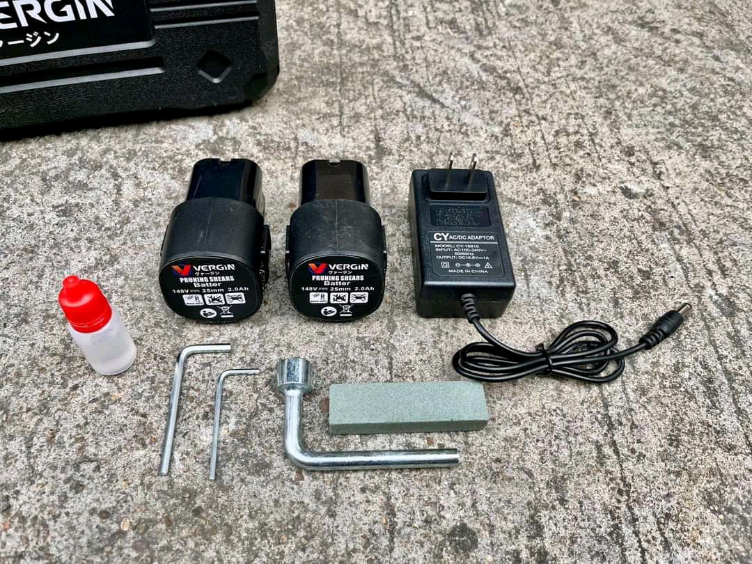 กรรไกรตัดกิ่งไม้แบตเตอรี่ อเนกประสงค์ ยี่ห้อ Vergin 148V