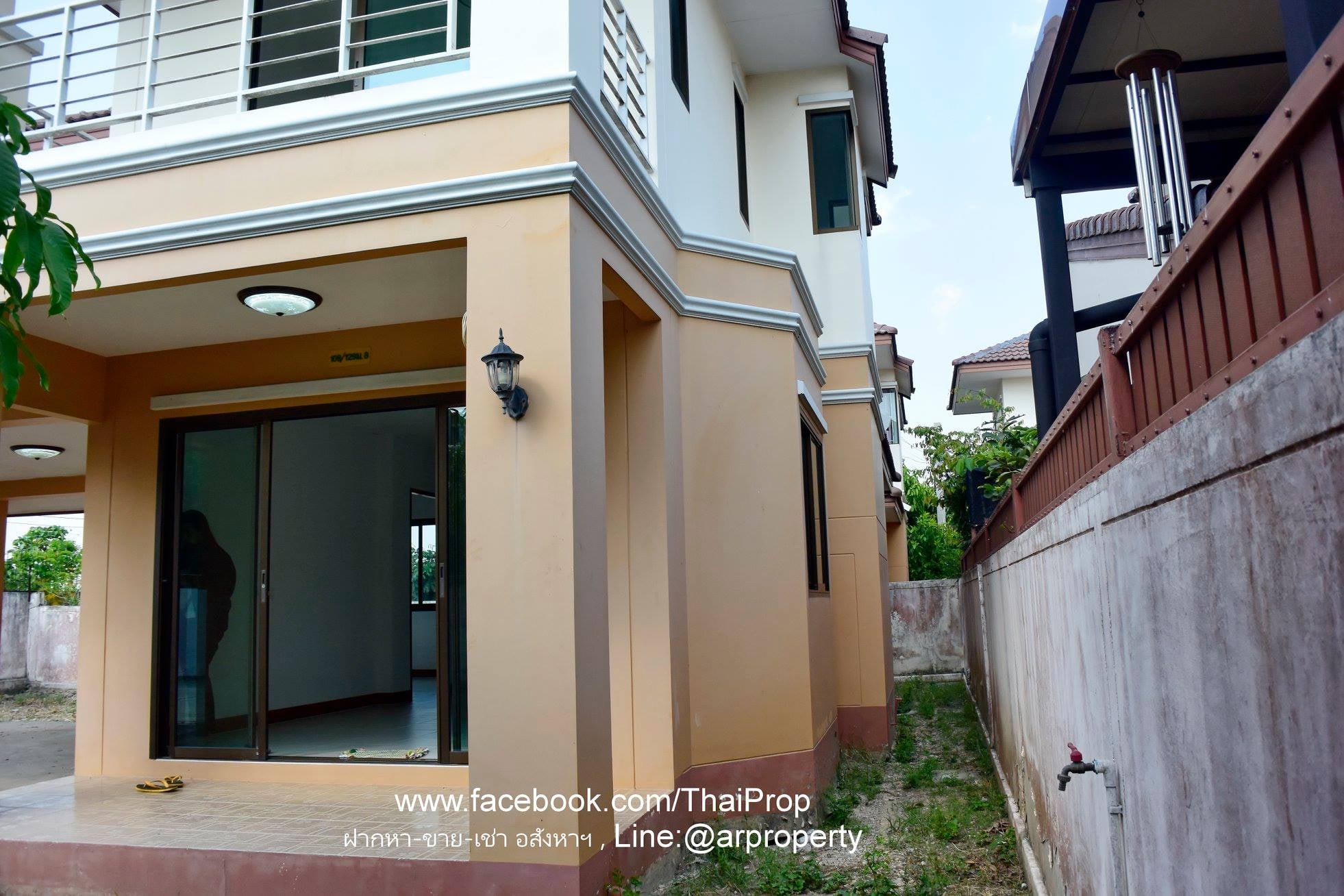 ให้เช่าบ้านเดี่ยว หลังมุมใหญ่ๆ อริสรา5 ใกล้โรงเรียนสารสาสน์ บางบัวทอง