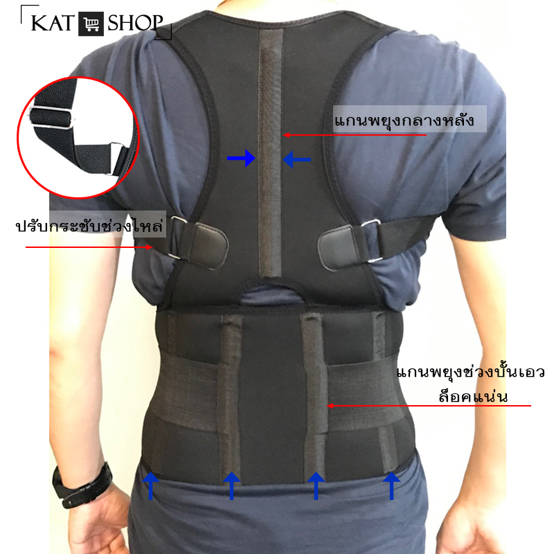 เสื้อพยุงหลัง อุปกรณ์เซฟตี้ ยกของหนัก ปวดหลัง