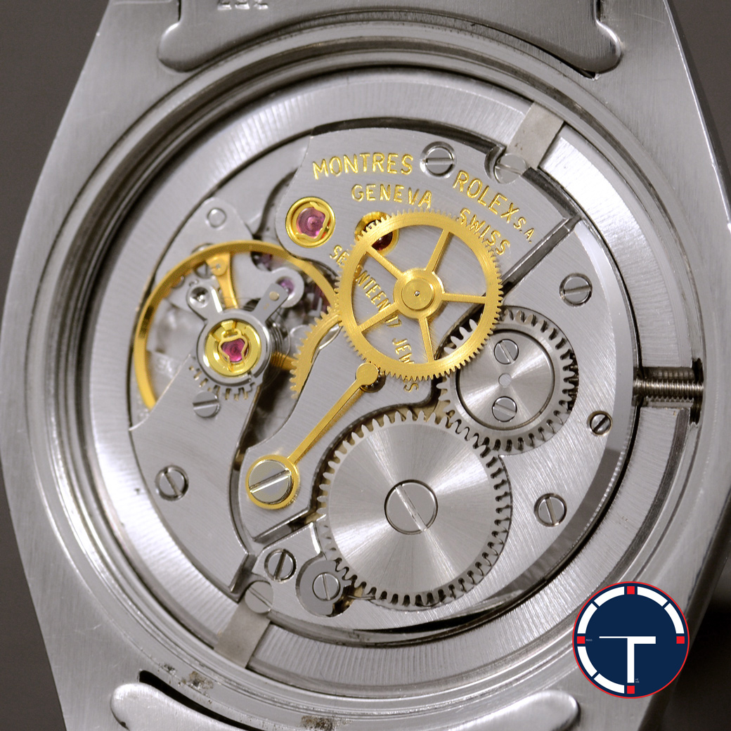 Rolex Ref.6426 หน้าปัดสีเงิน สายOysterแท้ ตัวเรือนไม่เคยขัด มีใบ ปี1973 ไขลาน ขนาด 34 mm