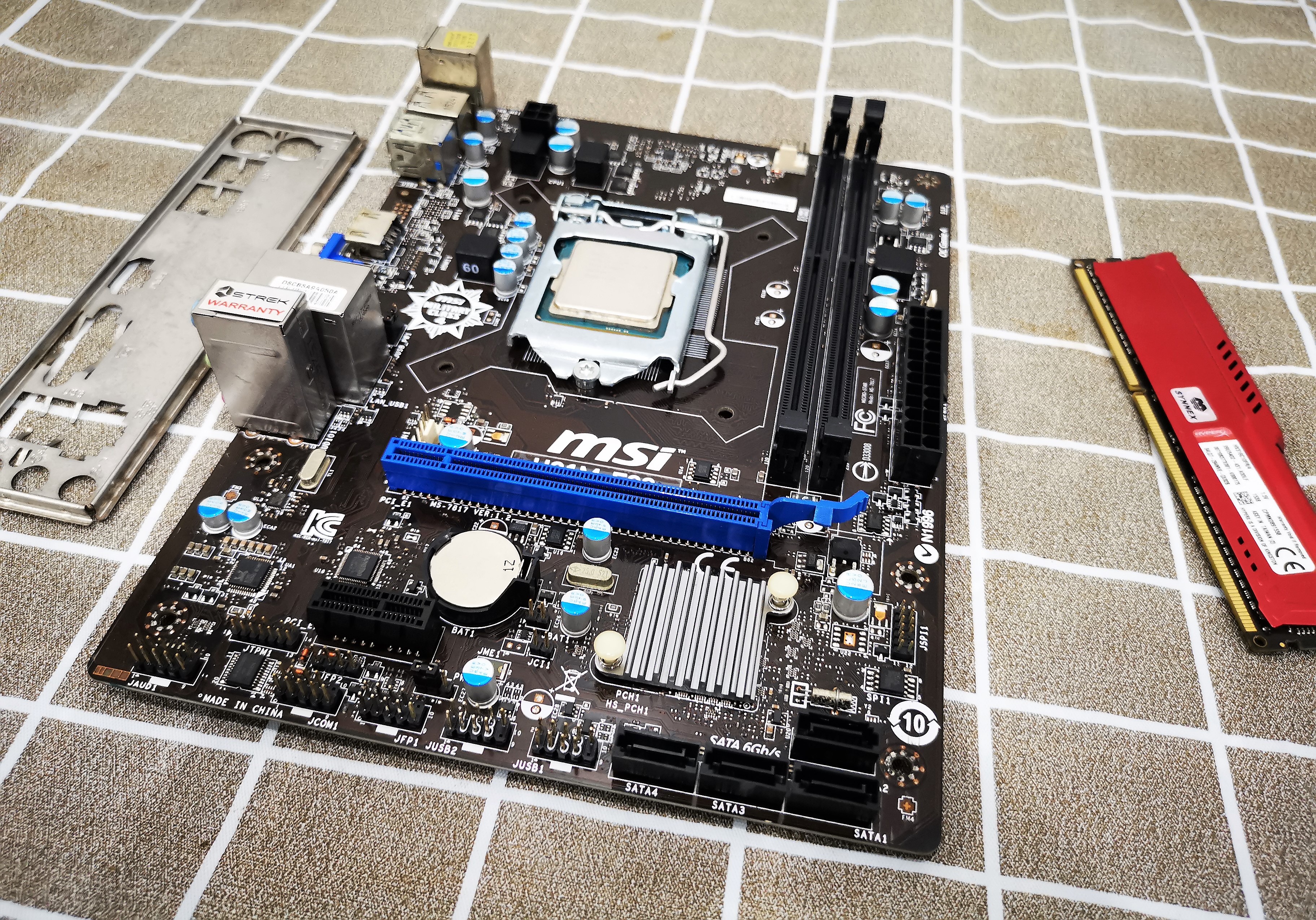 เซ็ตมัดรวม บอร์ด H81M + i3 4170 + Ram 4GB