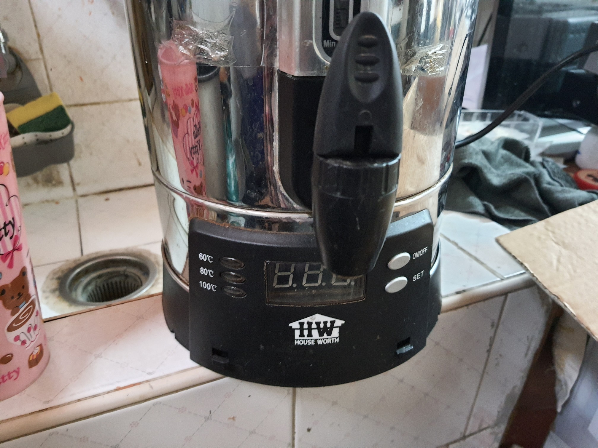 ซ่อมหม้อต้มไฟฟ้า ยี่ห้อ HOUSE WORTH รุ่น HW-EU01 อาการไฟไม่เข้าเครื่องไม่ทำงาน