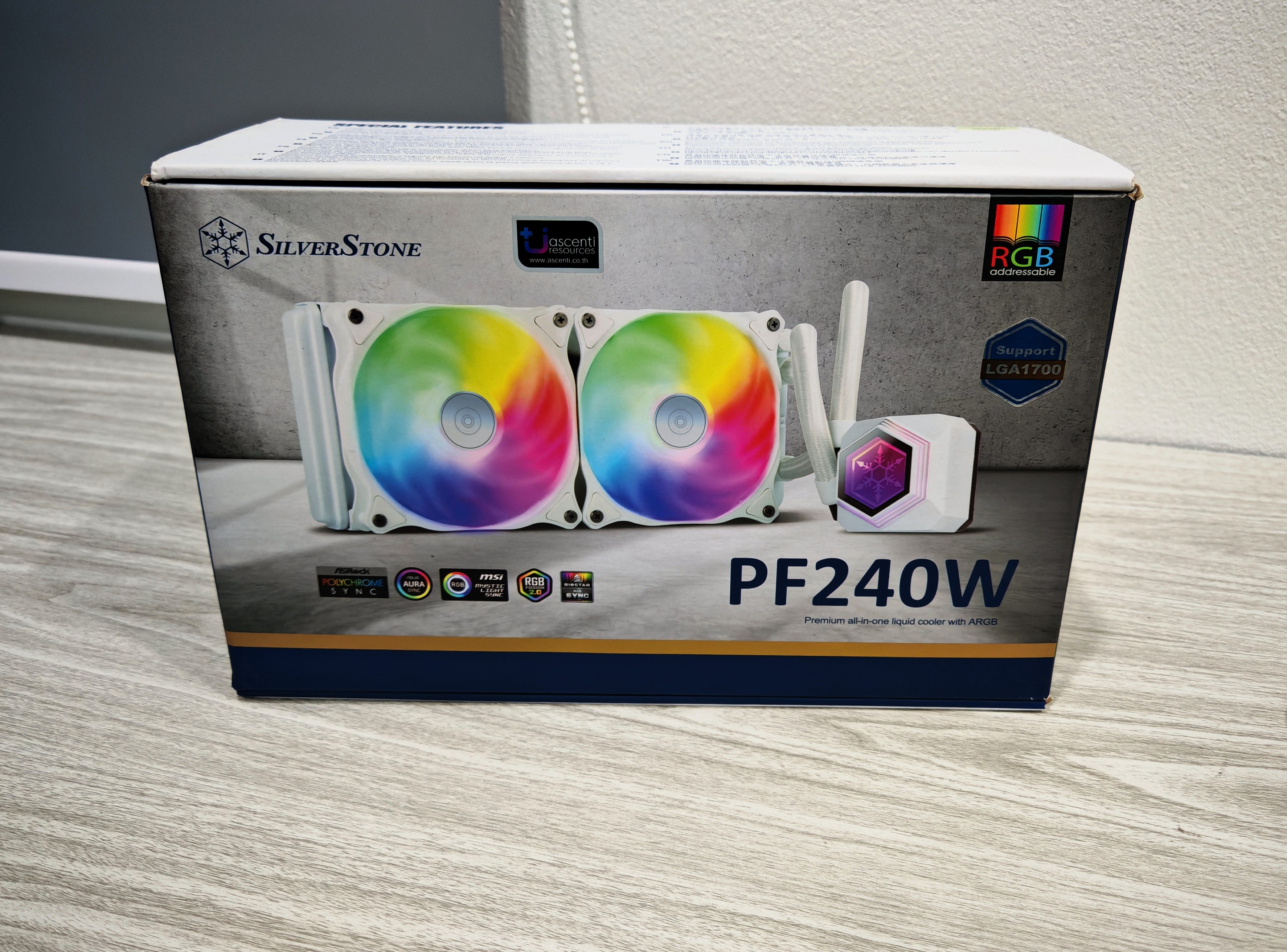 CPU LIQUID COOLER SILVERSTONE PF240W A-RGB (WHITE)