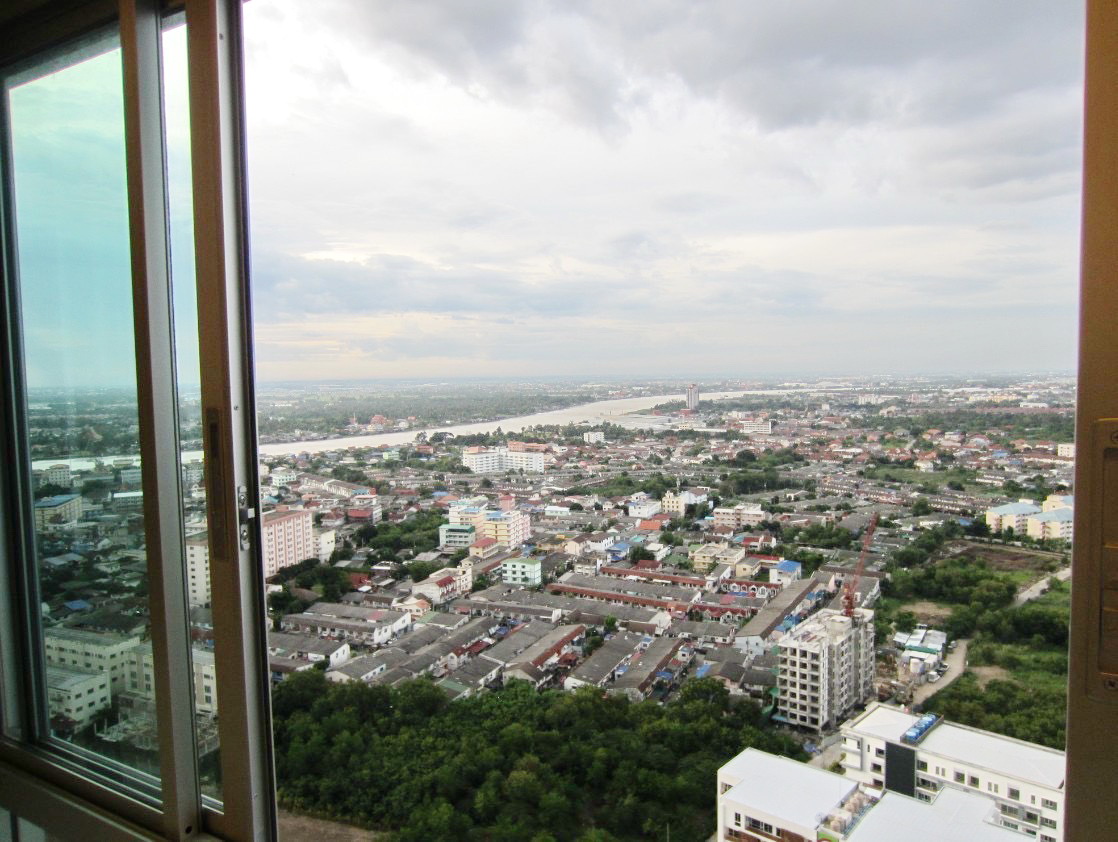 ให้เช่า Lumpini Ville ปากเกร็ด วิว โค้งแม่น้ำเจ้าพระยาสวย