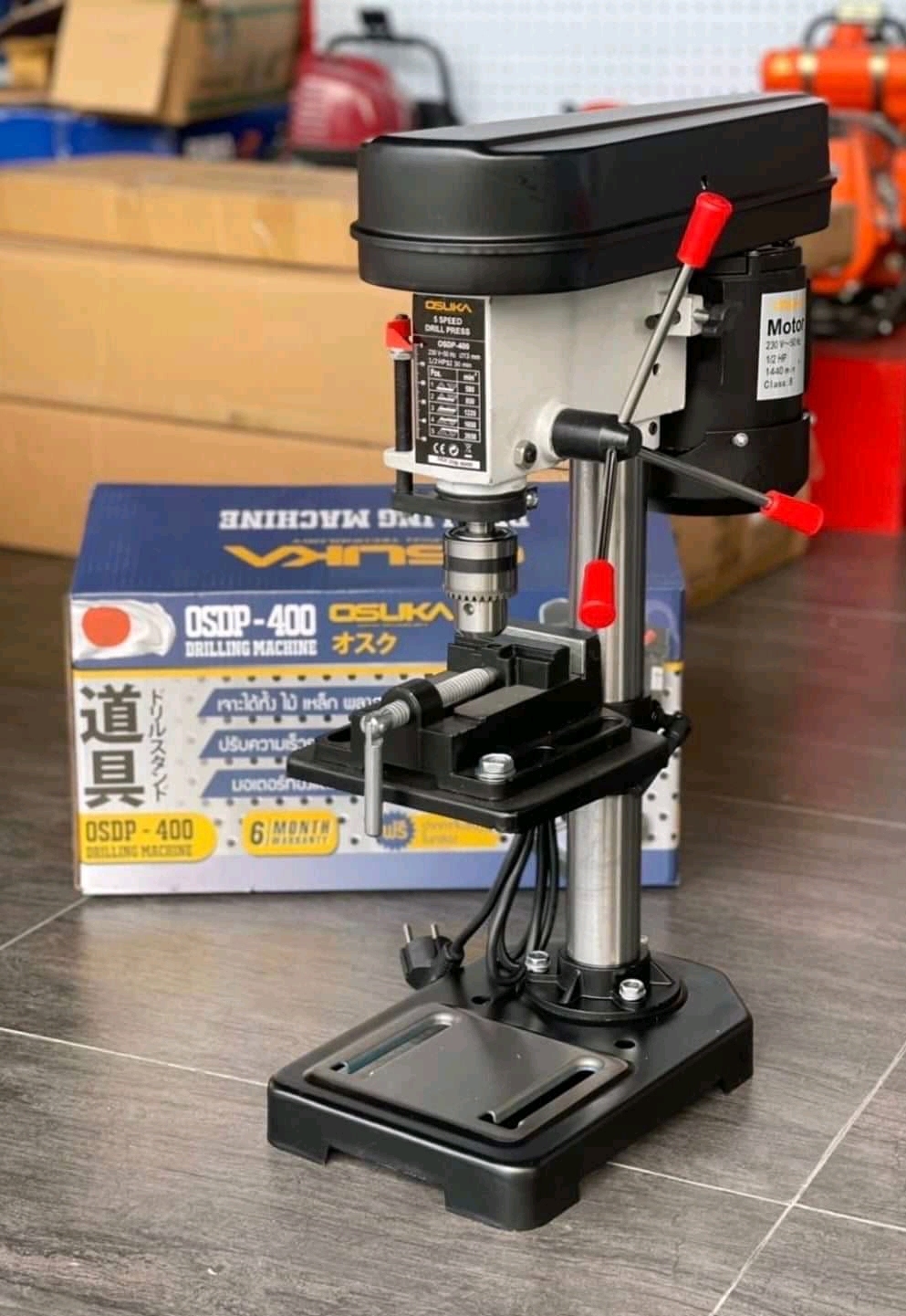 แท่นเจาะสว่าน/สว่านแท่น 4 หุน OSUKA OSDP-400 แถมฟรีปากกาจับชิ้นงาน