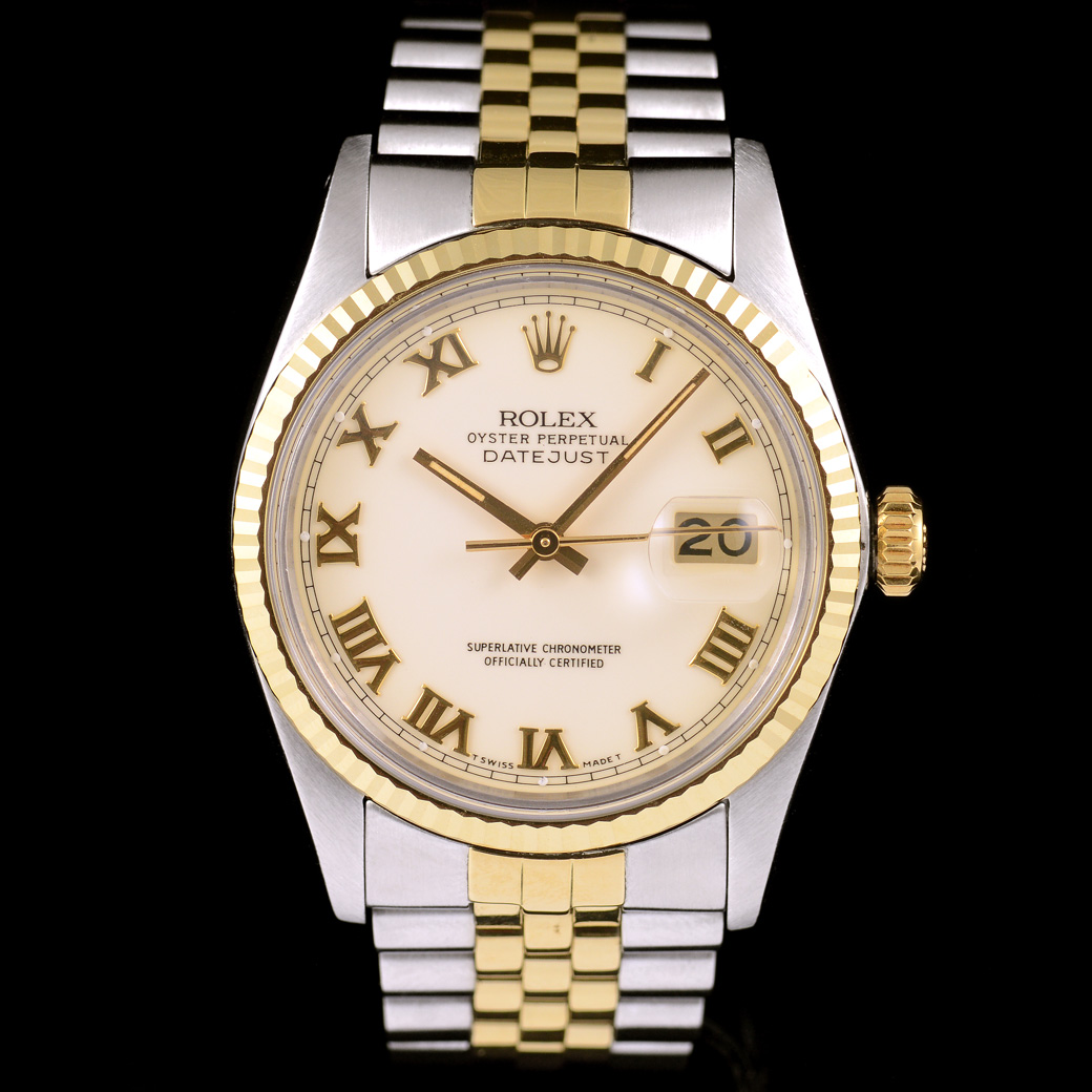 Rolex DateJust Ref.16013 หน้าปัดครีม หลักชั่วโมงเลขโรมัน สายจูบิลลี่แท้ นาฬิกาปี1980 Automatic ขนาด 36 mm