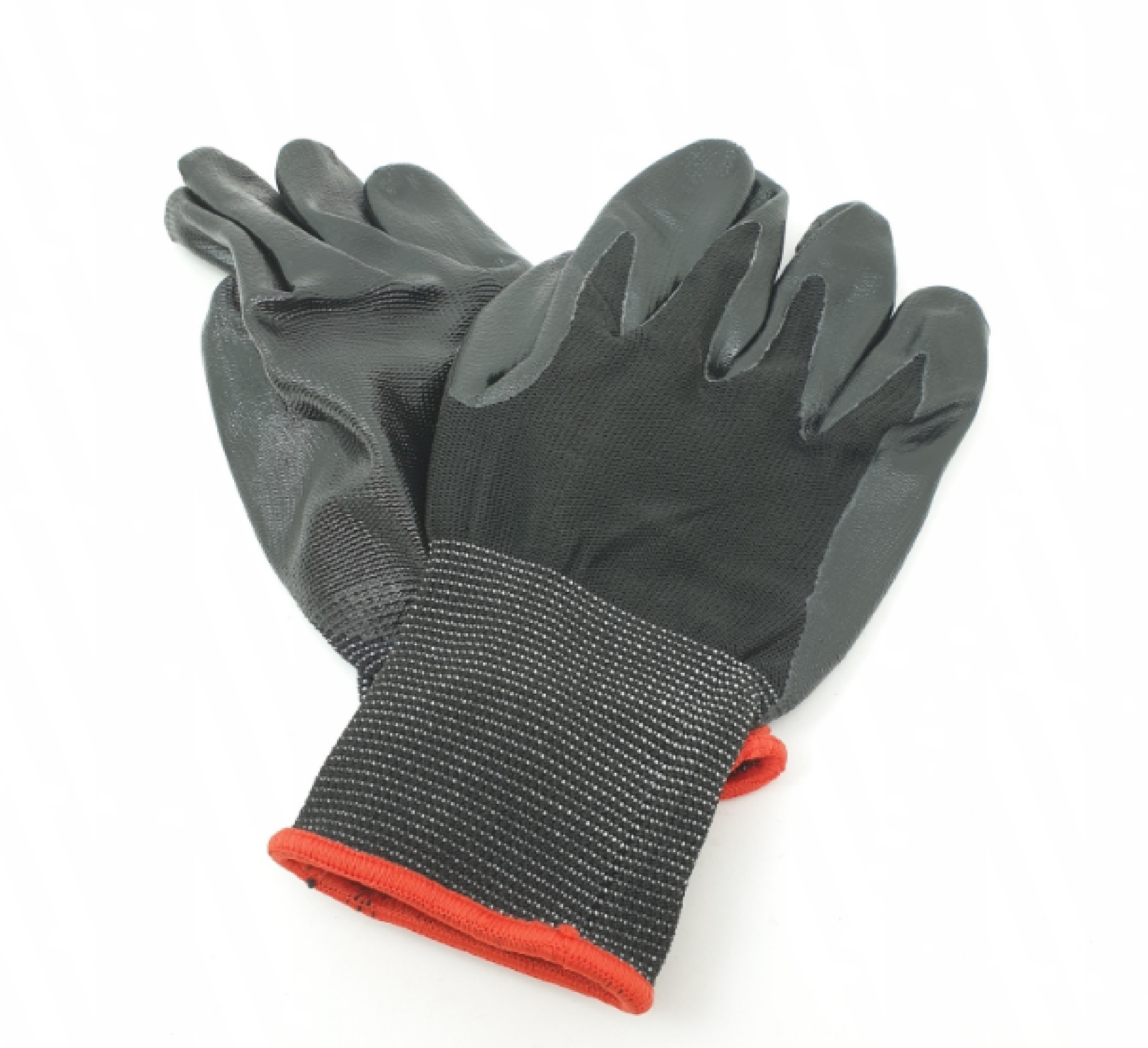 Protx ถุงมือเคลือบบิวทิลไนไตรล์ รุ่น ZBST006 สีดำ-ดำ (L)