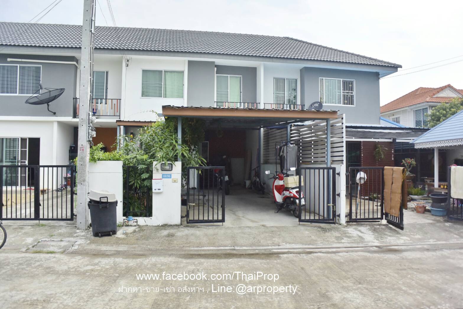ขาย ท/ฮ 2ชั้น แก้วอินทร์ – บางใหญ่ หน้าบ้านไม่ชนใคร