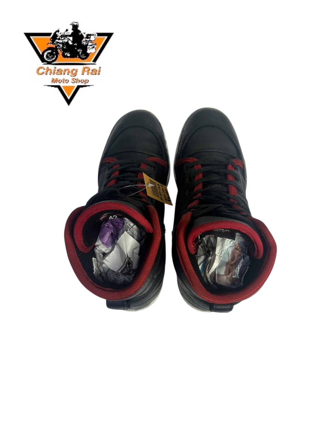 รองเท้าขี่มอเตอร์ไซด์( มือสอง) RCBT-057 Size ขนาดจากป้าย 42:EUR / 8:UK / 26.5:Cm.(RST)