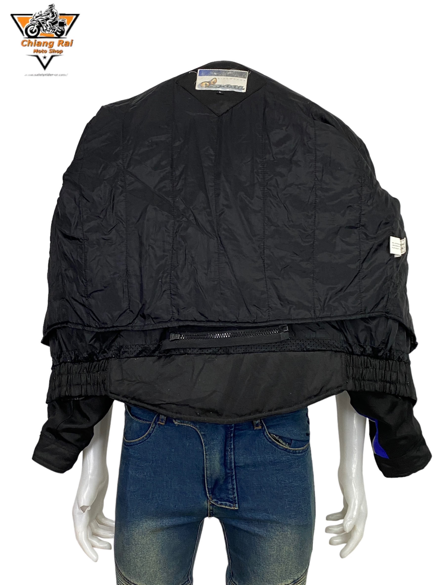 เสื้อขี่มอเตอร์ไซด์( มือสอง) RCSA 708: อก 52-54" ยาว 24" (XL-2XL)**SPOOL**