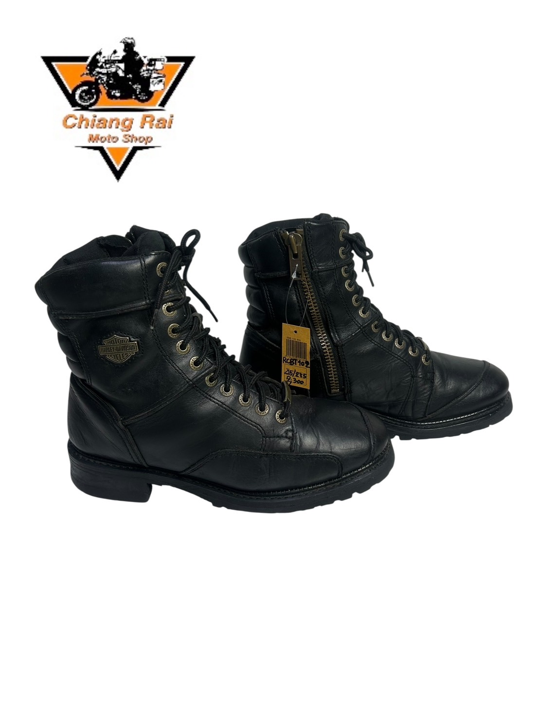 รองเท้าขี่มอเตอร์ไซด์( มือสอง) RCBT-102 Size ขนาดจากป้าย 45:EUR / 10.5:UK / 28.5:Cm.(Harley-Davidson)