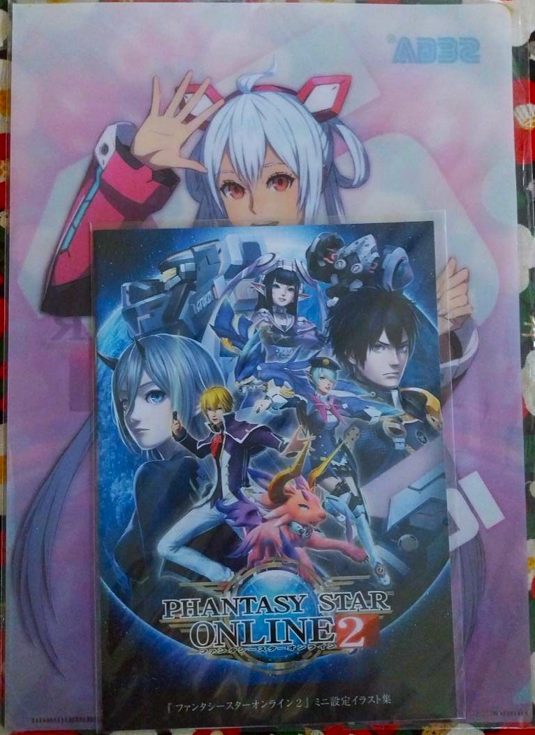 แฟ้ม A4 แบบสอด SEGA MATOI PHANTASY STAR ONLINE 2 + หนังสือตัวละคร จากญี่ปุ่น