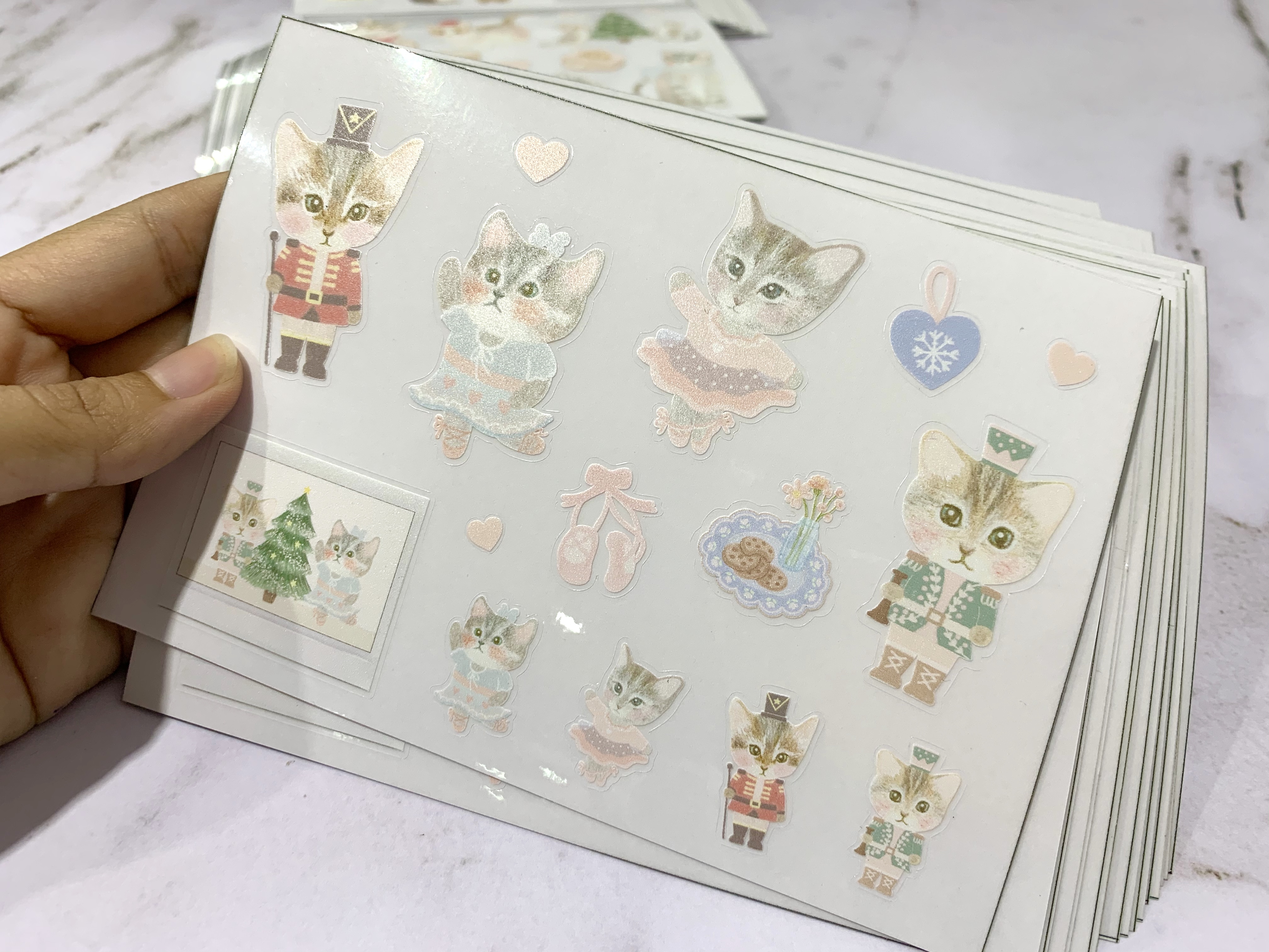 สติ๊กเกอร์ใสรองพื้นหมึกขาว หมึกขาว พิมพ์หมึกขาว