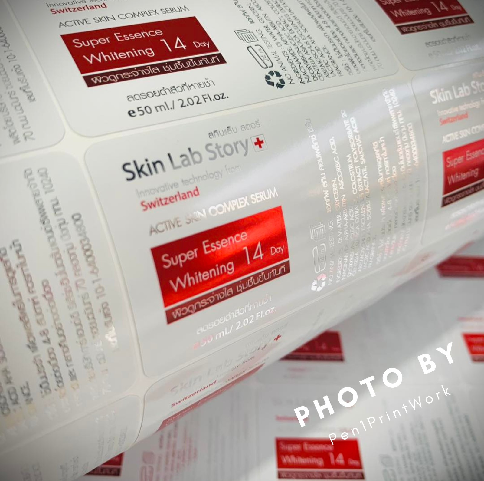 สติ๊กเกอร์ฉลากสินค้าฟอยล์เมทัลลิค