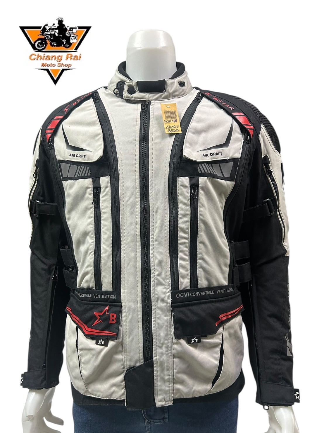 เสื้อขี่มอเตอร์ไซด์( มือสอง) RCTA 768 อก 48" ยาว 27 (L) **B-Star**