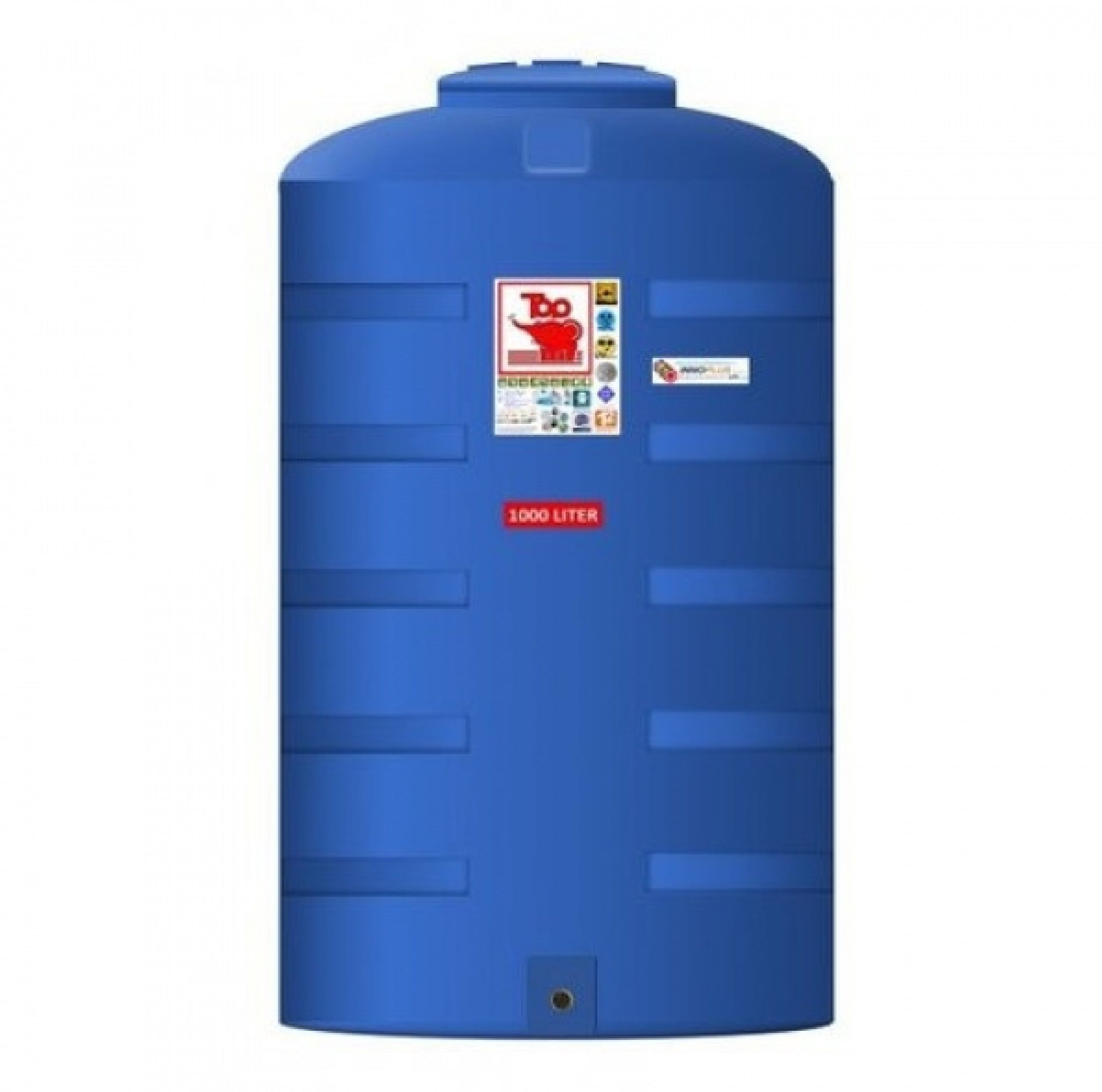 TOP ถังเก็บน้ำบนดินทรงสูง 1000L รุ่น TOTH-1000L รับประกัน 12 ปี