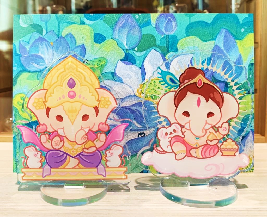 (มีของพร้อมส่ง) เทพฮินดู Standee Acrylic 7 cm (อัพเดตลายใหม่!!)