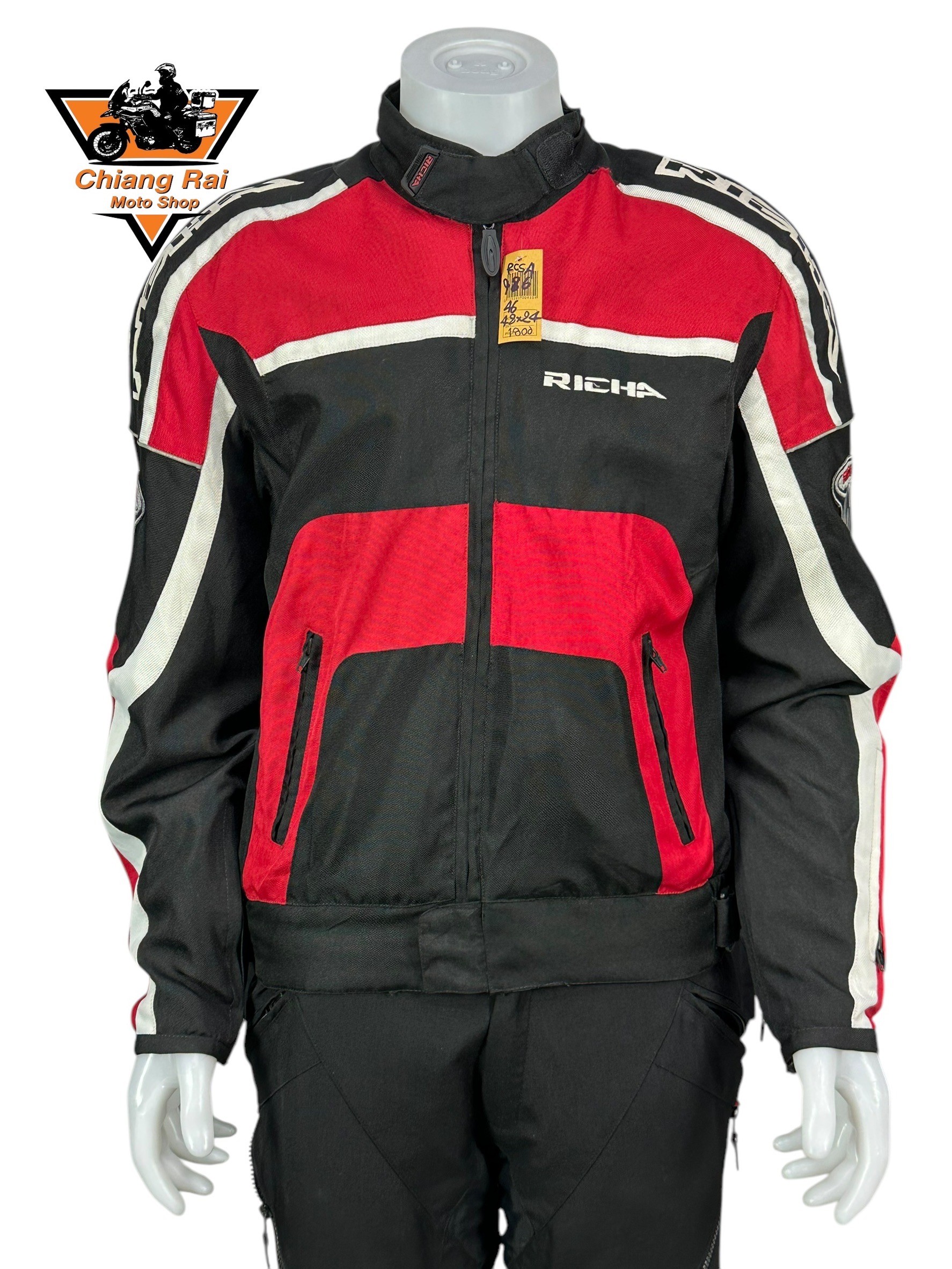 เสื้อขี่มอเตอร์ไซด์( มือสอง) RCSA 986 : อก 46-48" ยาว 24" (L) **RIC-HA**