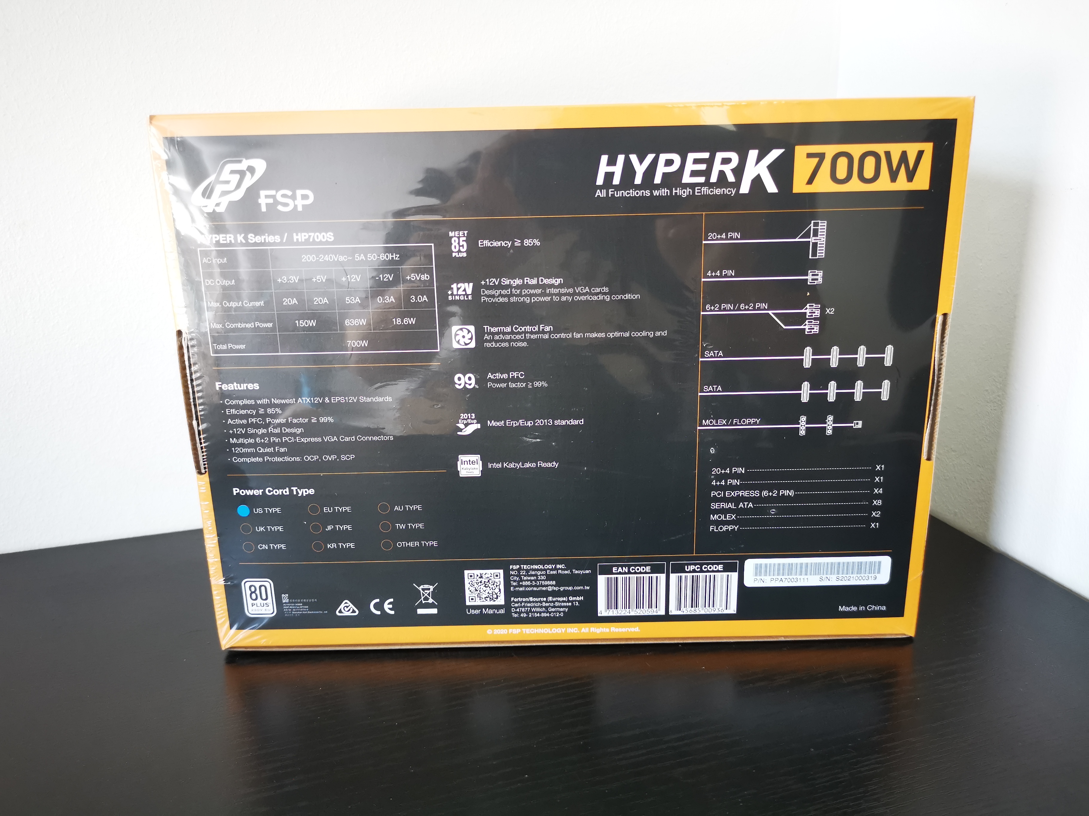 FSP HYPER K 700W (80+ WHITE)