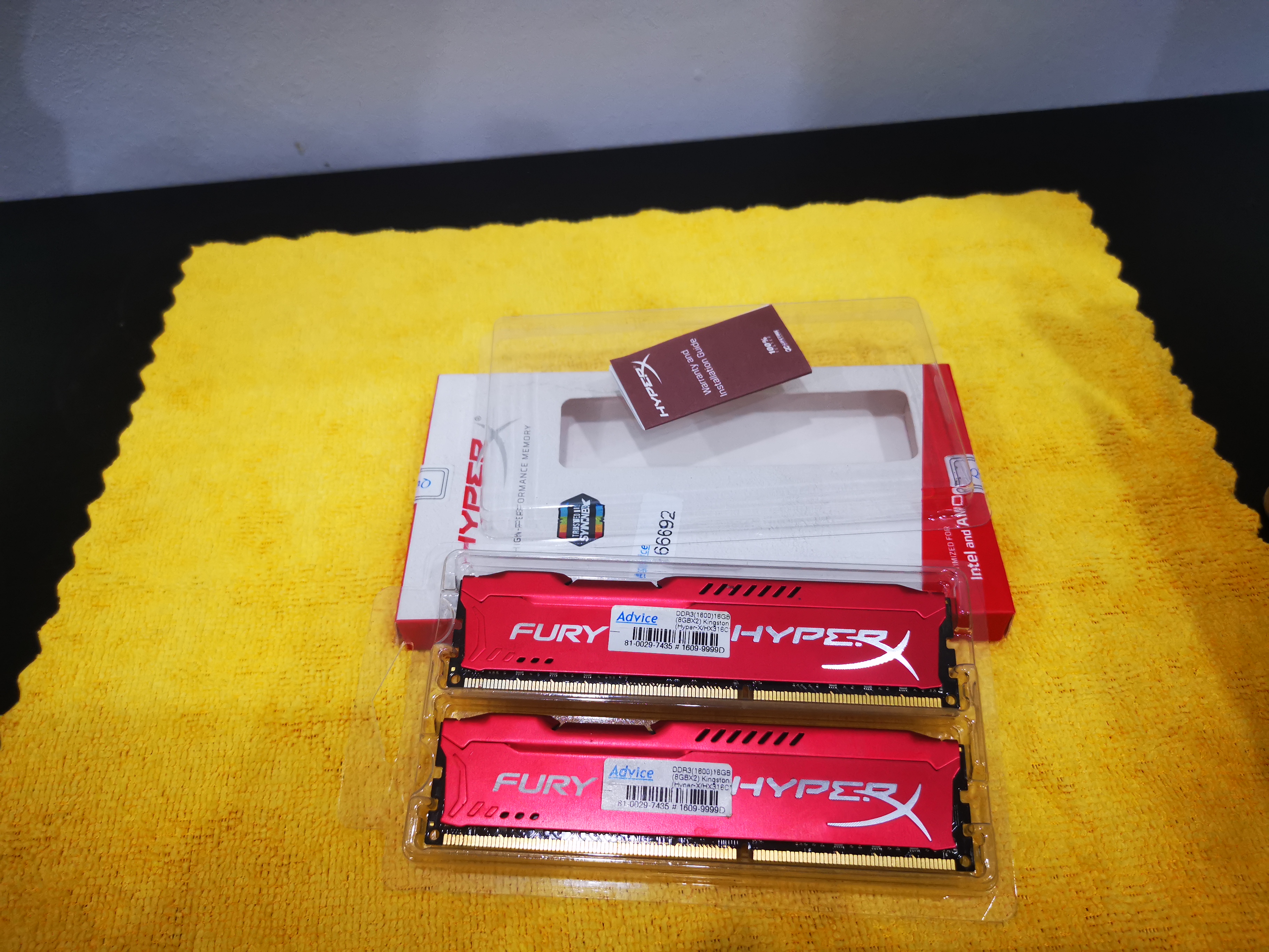 Ram Kingston HyperX Fury DDR3 16G(8*2)/1600