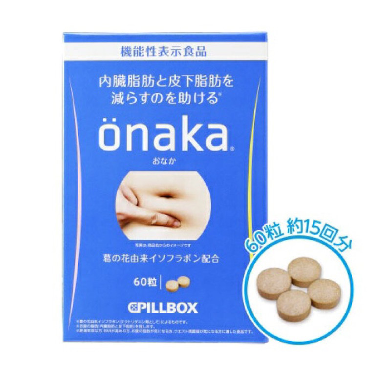 Onaka Pillbox อาหารเสริมลดพุง ลดไขมันหน้าท้อง ยับยั้งการดูดซึมไขมันและน้ำตาล ลดน้ำหนัก✨บรรจุ 60 เม็ด